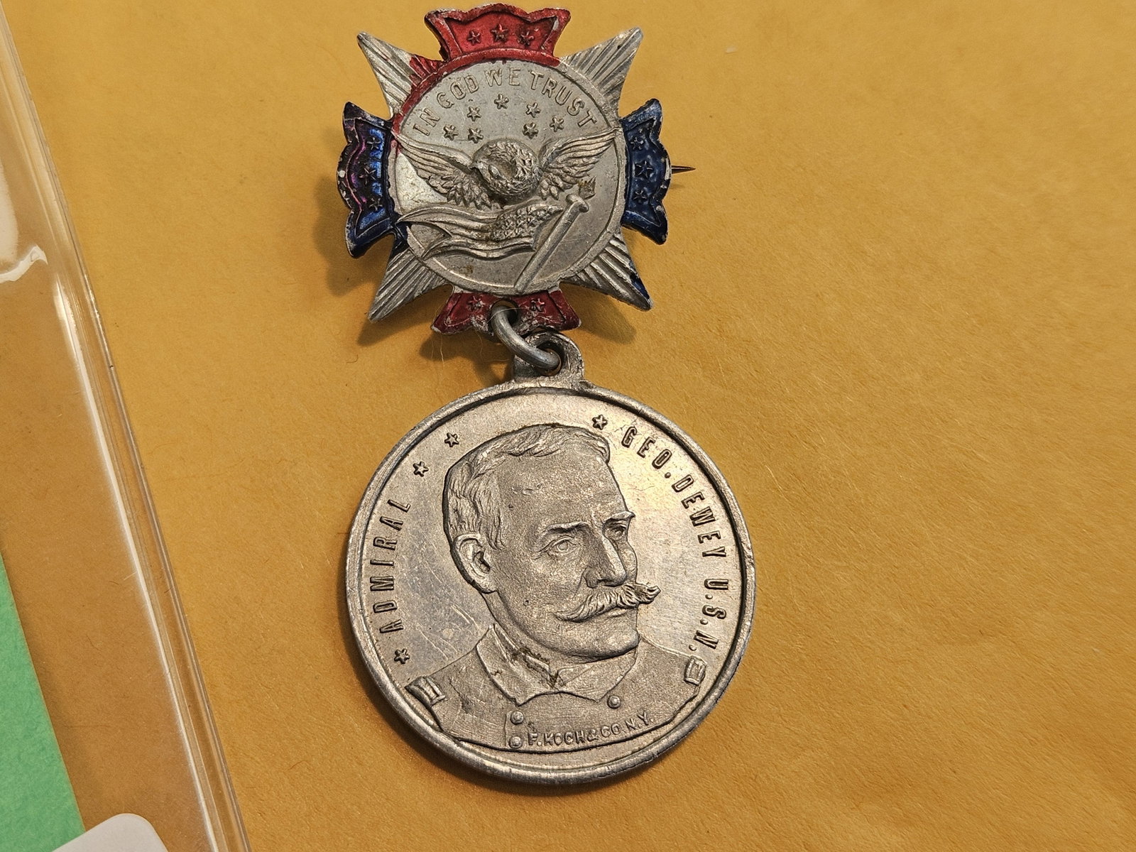 Another cool Admiral George Dewey Pin-Pendant - 5