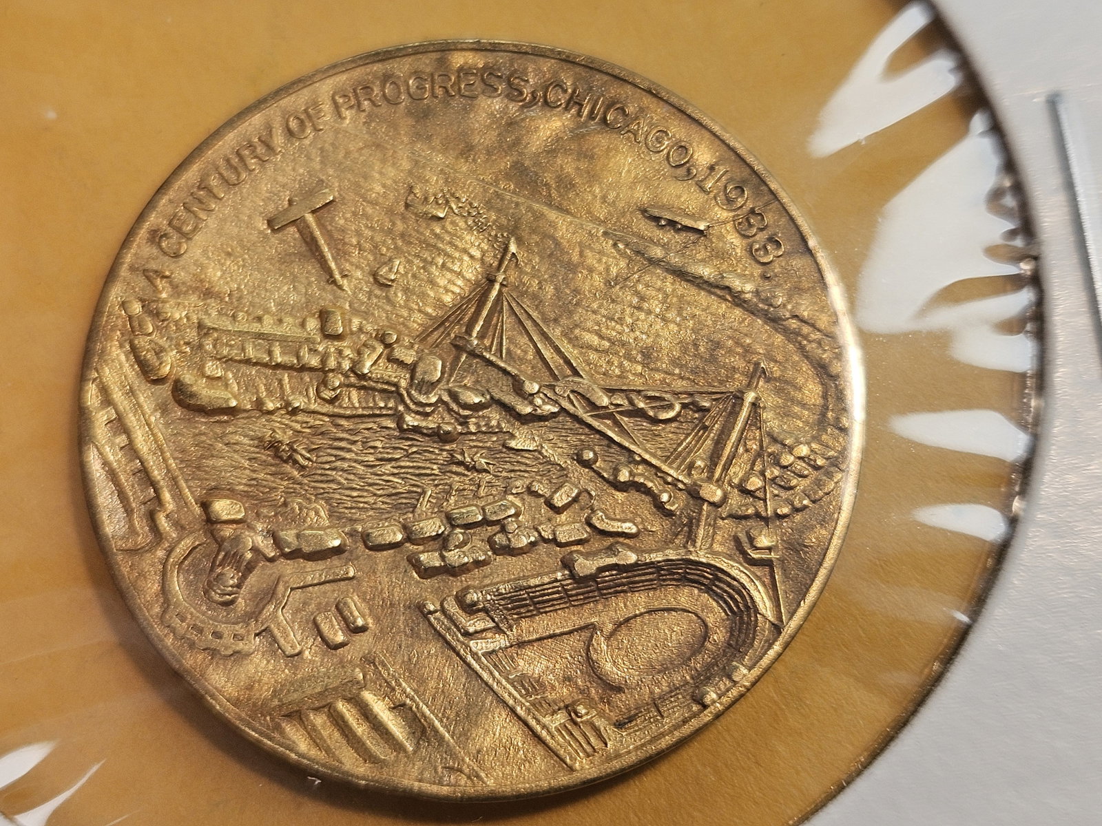 UNIQUE?? 1933 Chicago World's Fair Souvenir Token - 3