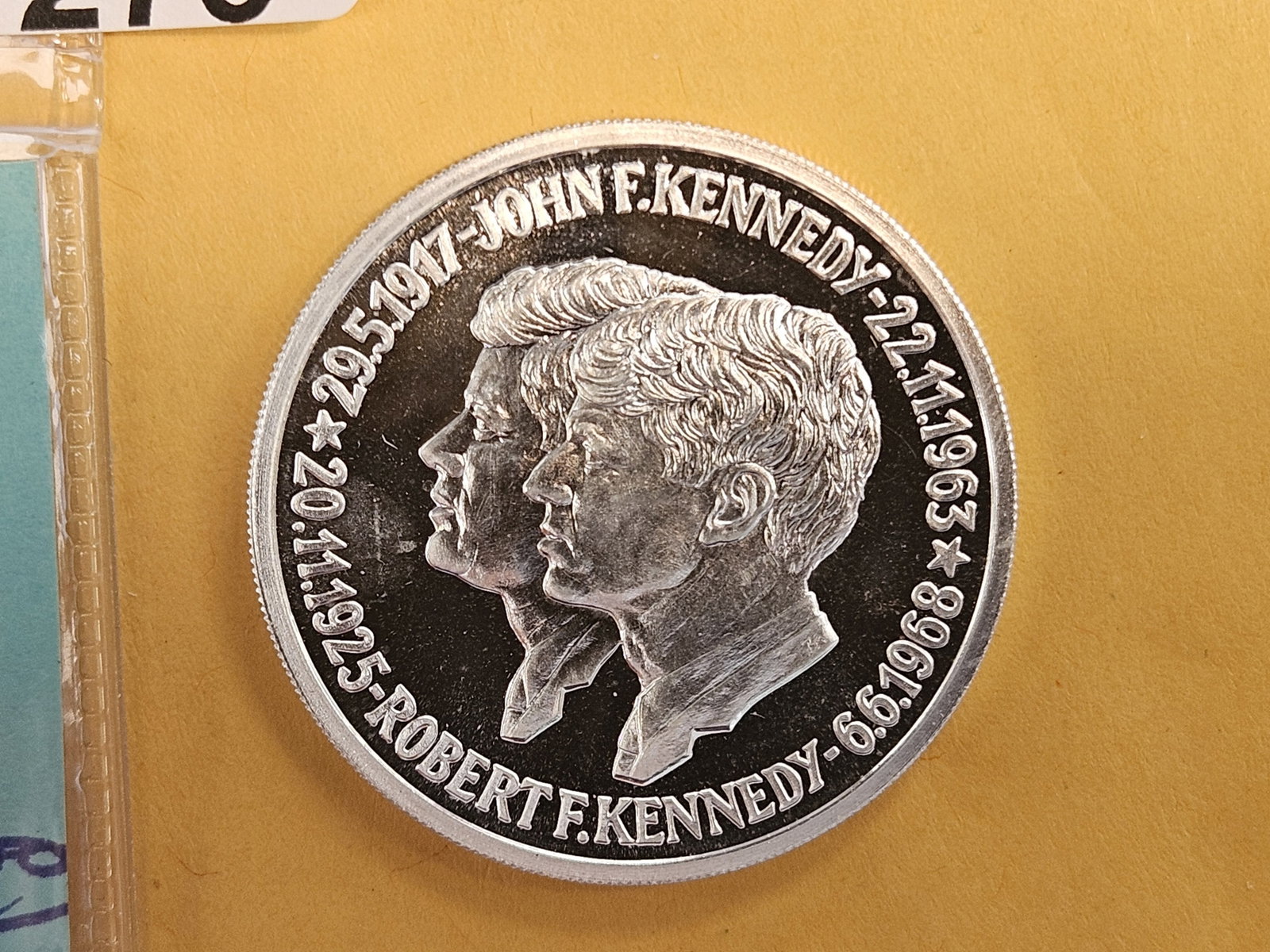 GEM Proof .999 fine silver Kennedy Token - 2