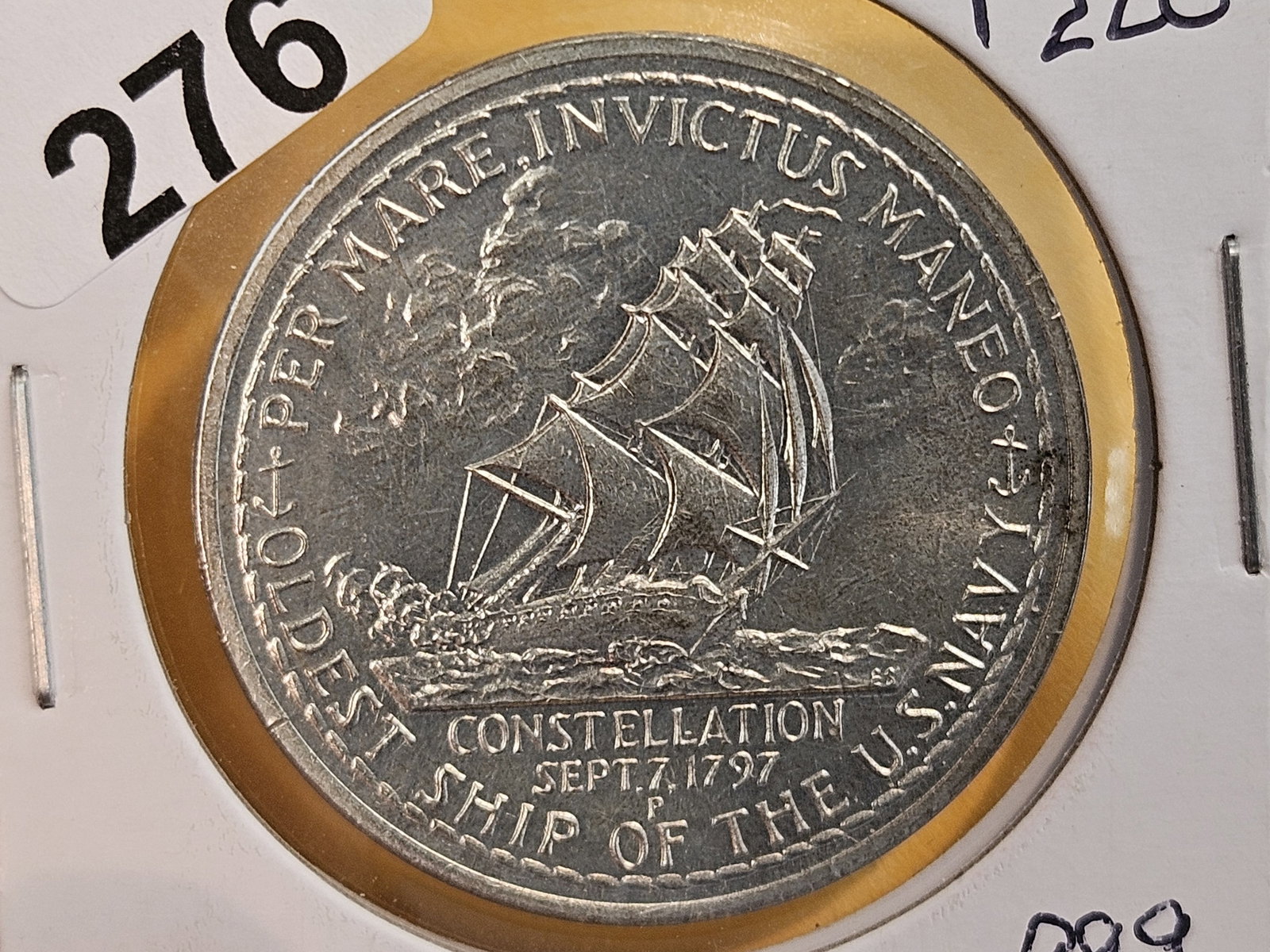 1972-P Silver U.S.S. Constellation Medal - 3