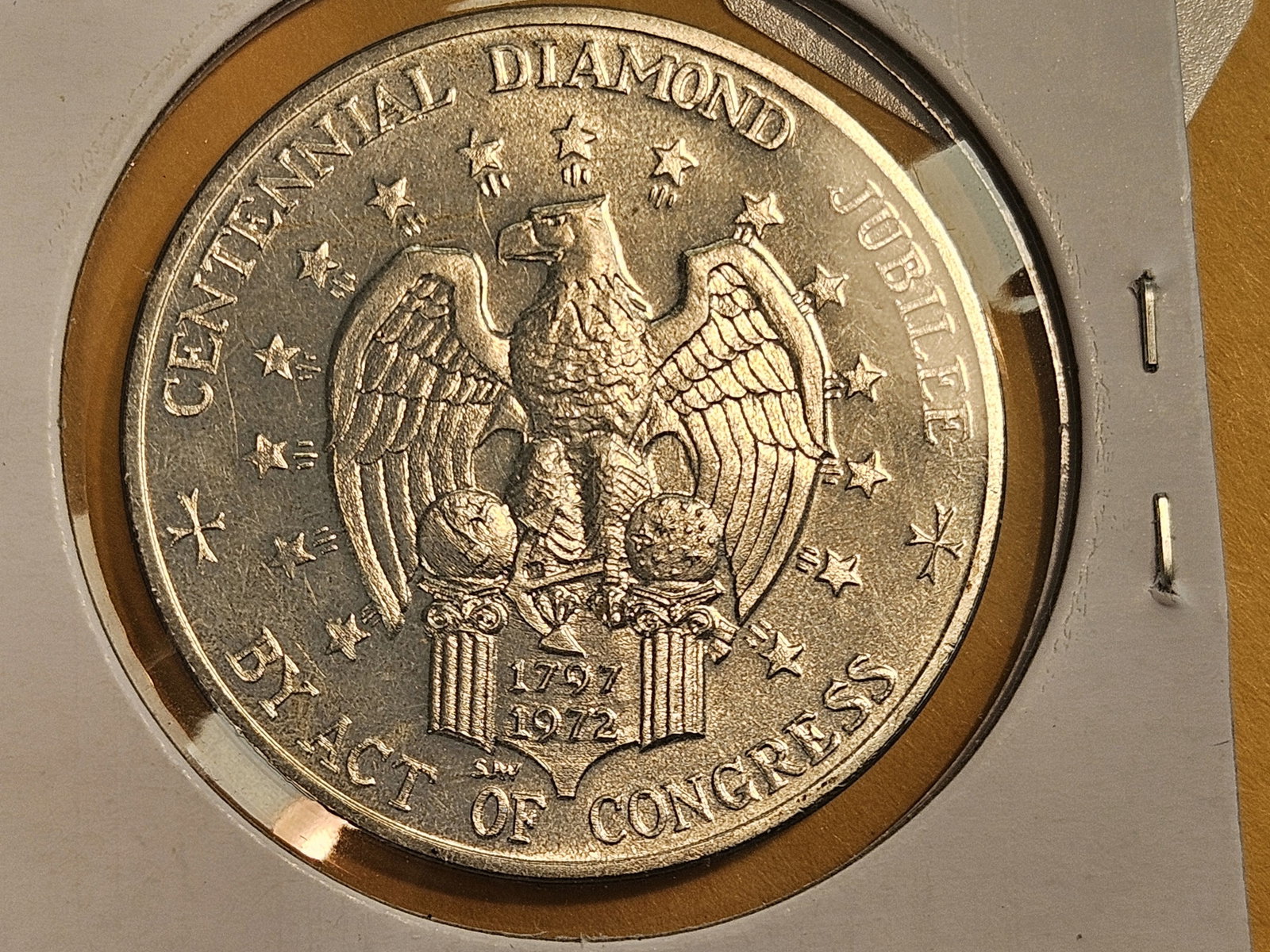 1972-P Silver U.S.S. Constellation Medal - 4