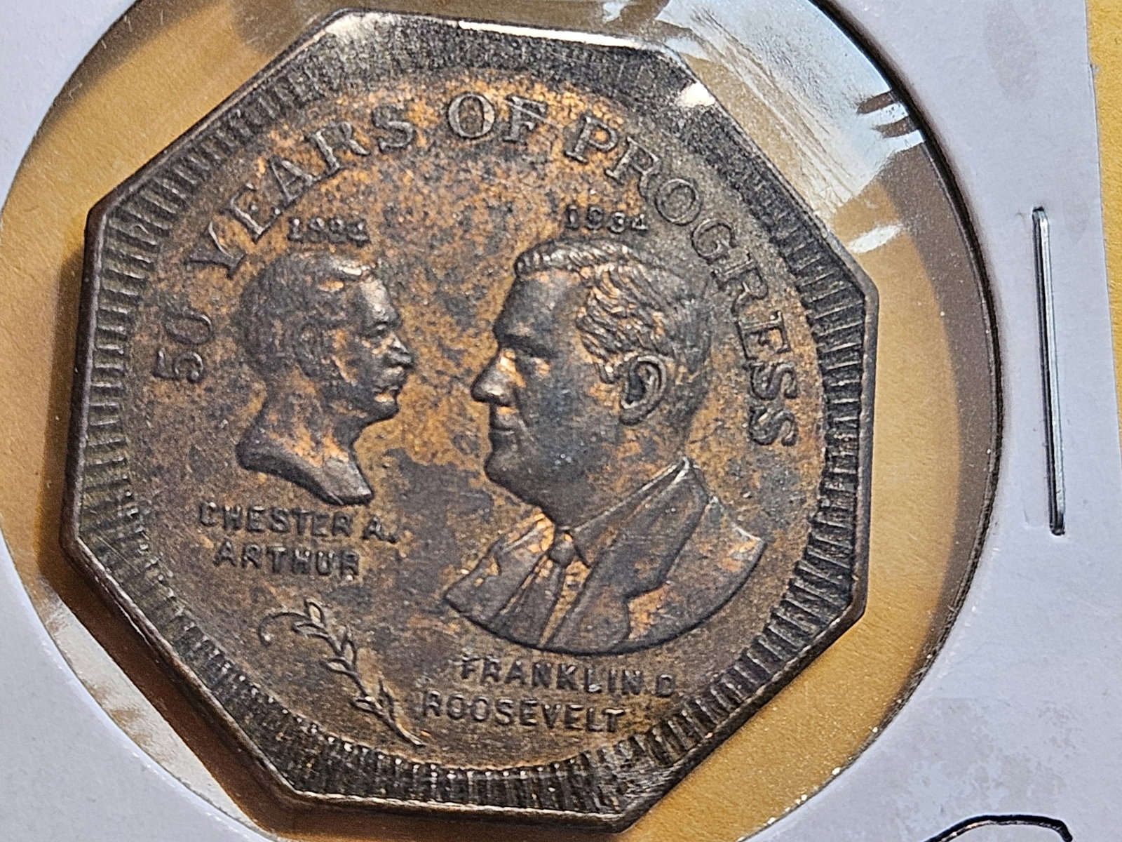 Scarce 50 years of Progress token - 3