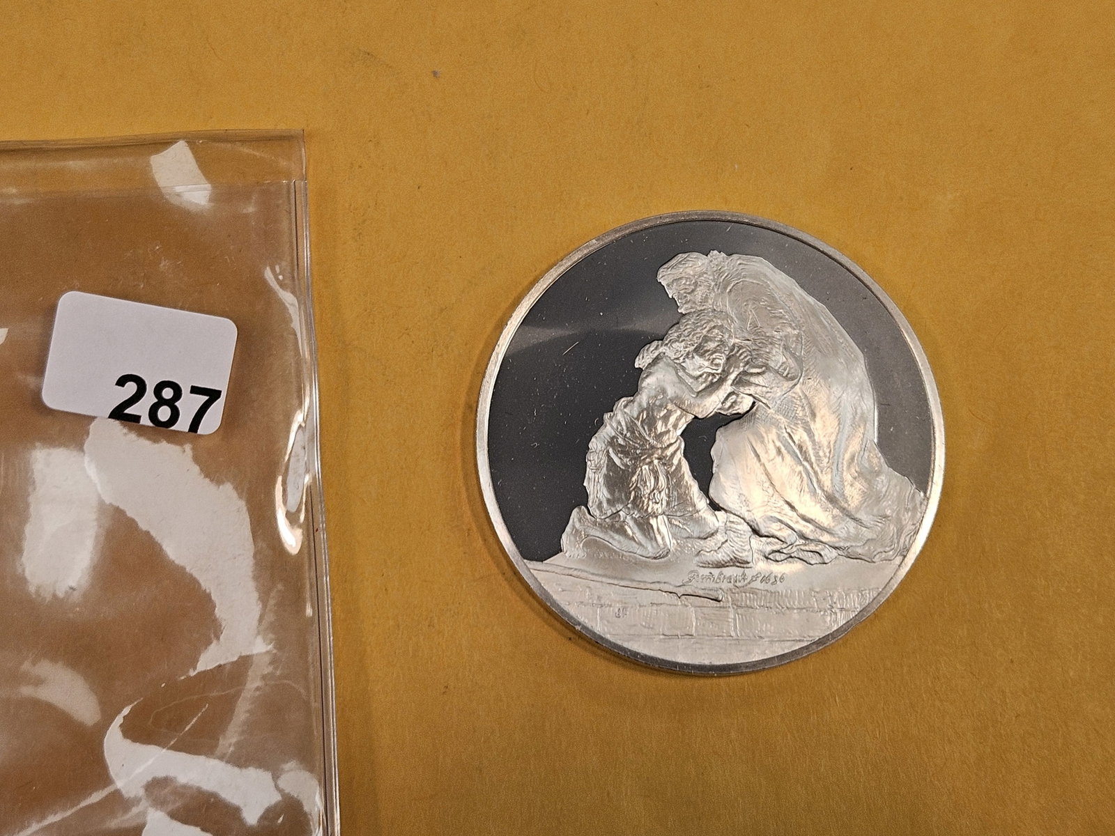 GEM Proof Deep Cameo Sterling Silver Rembrandt round - 2