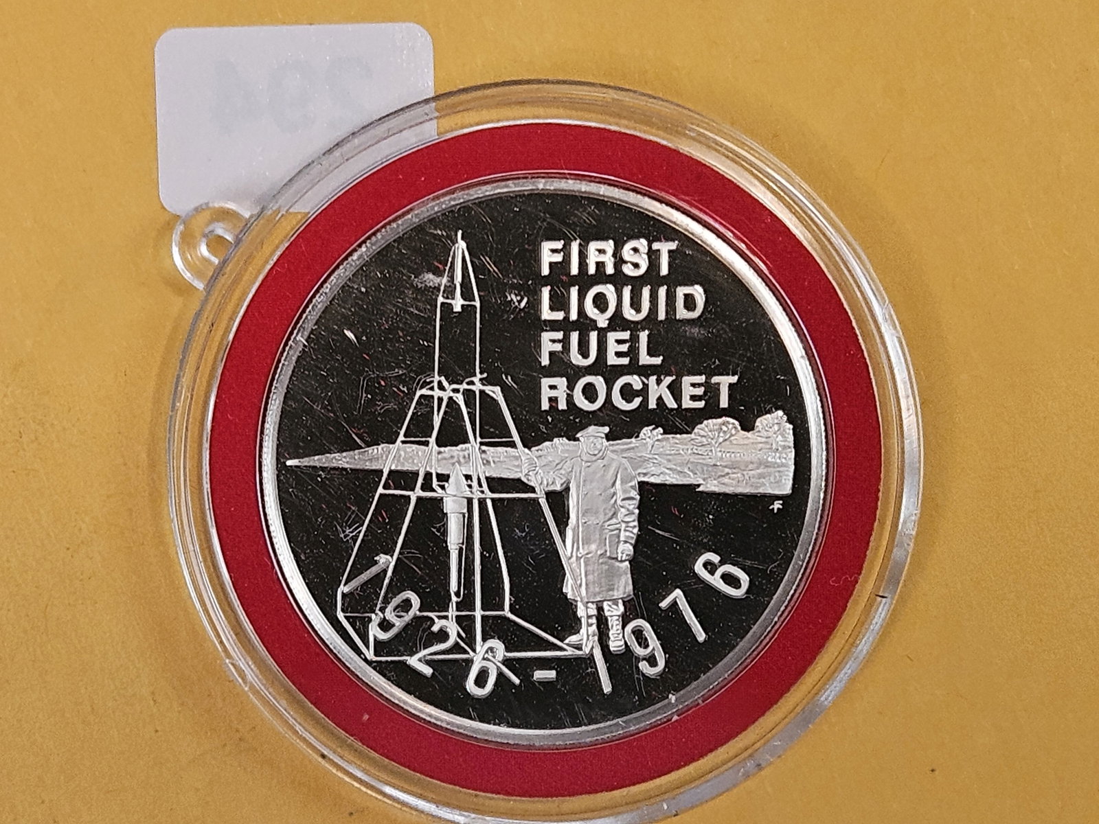 GEM Proof Deep Cameo Robert Goddard Sterling Silver Round - 2