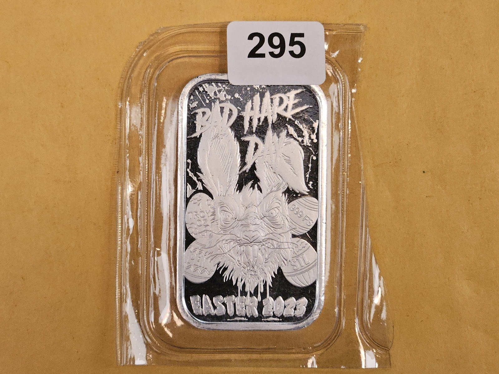 One Troy ounce .999 fine silver proof art bar (1 of 2)
