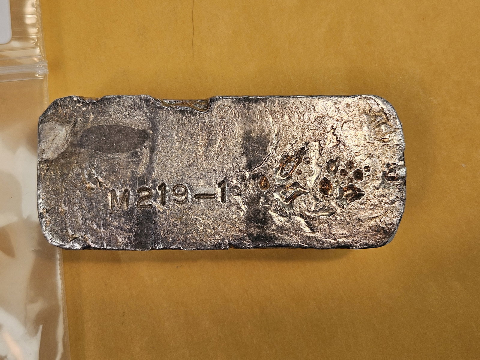 TEN point 426 Troy ounce .999 fine silver poured bar - 3