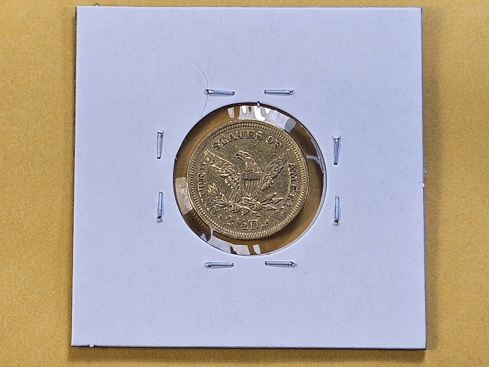 GOLD! Bright About Uncirculated 1852 $2.5 Dollar Liberty Head Gold - 3