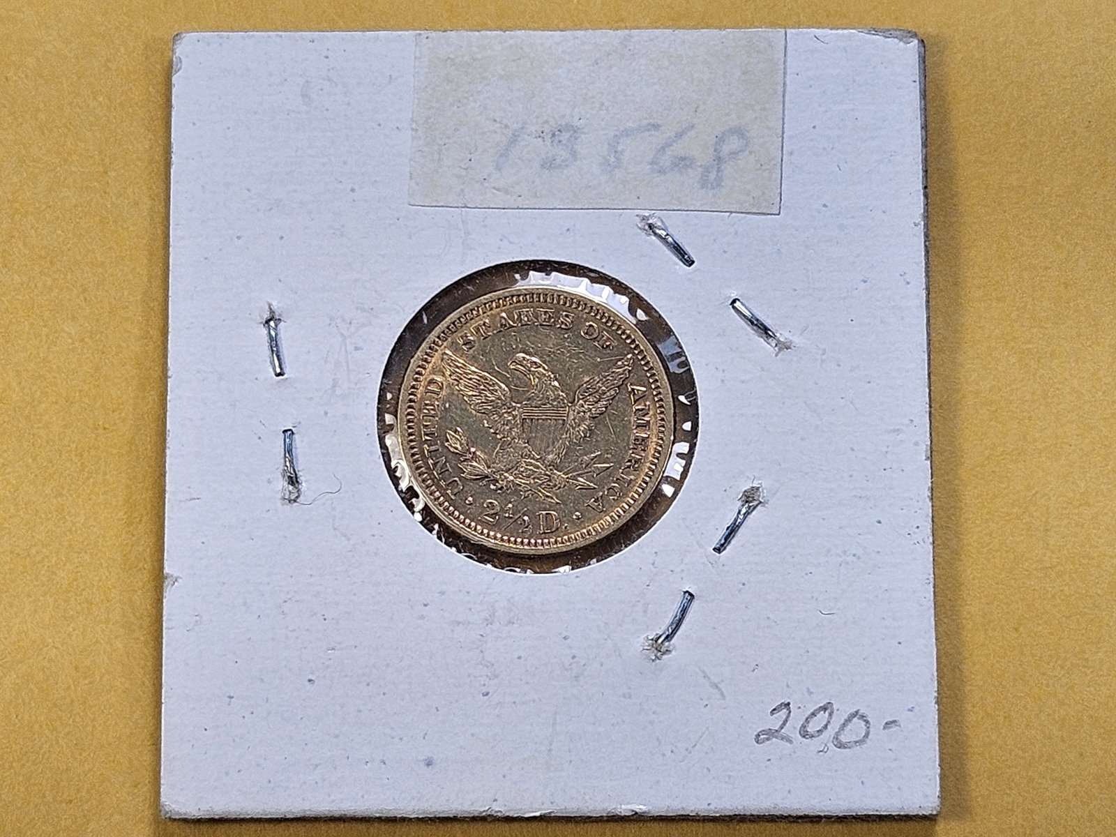 GOLD! Brilliant About Uncirculated 1878 $2.5 Dollar Liberty Head Gold - 3