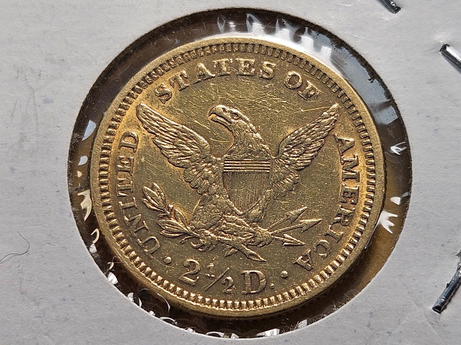 GOLD! Brilliant About Uncirculated 1878 $2.5 Dollar Liberty Head Gold - 4