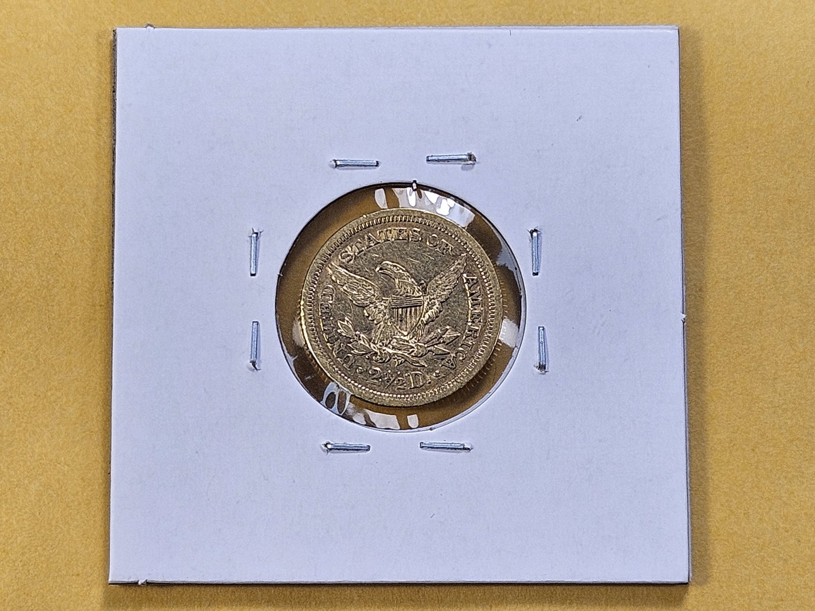 GOLD! Bright About Uncirculated 1852 $2.5 Dollar Liberty Head Gold - 3