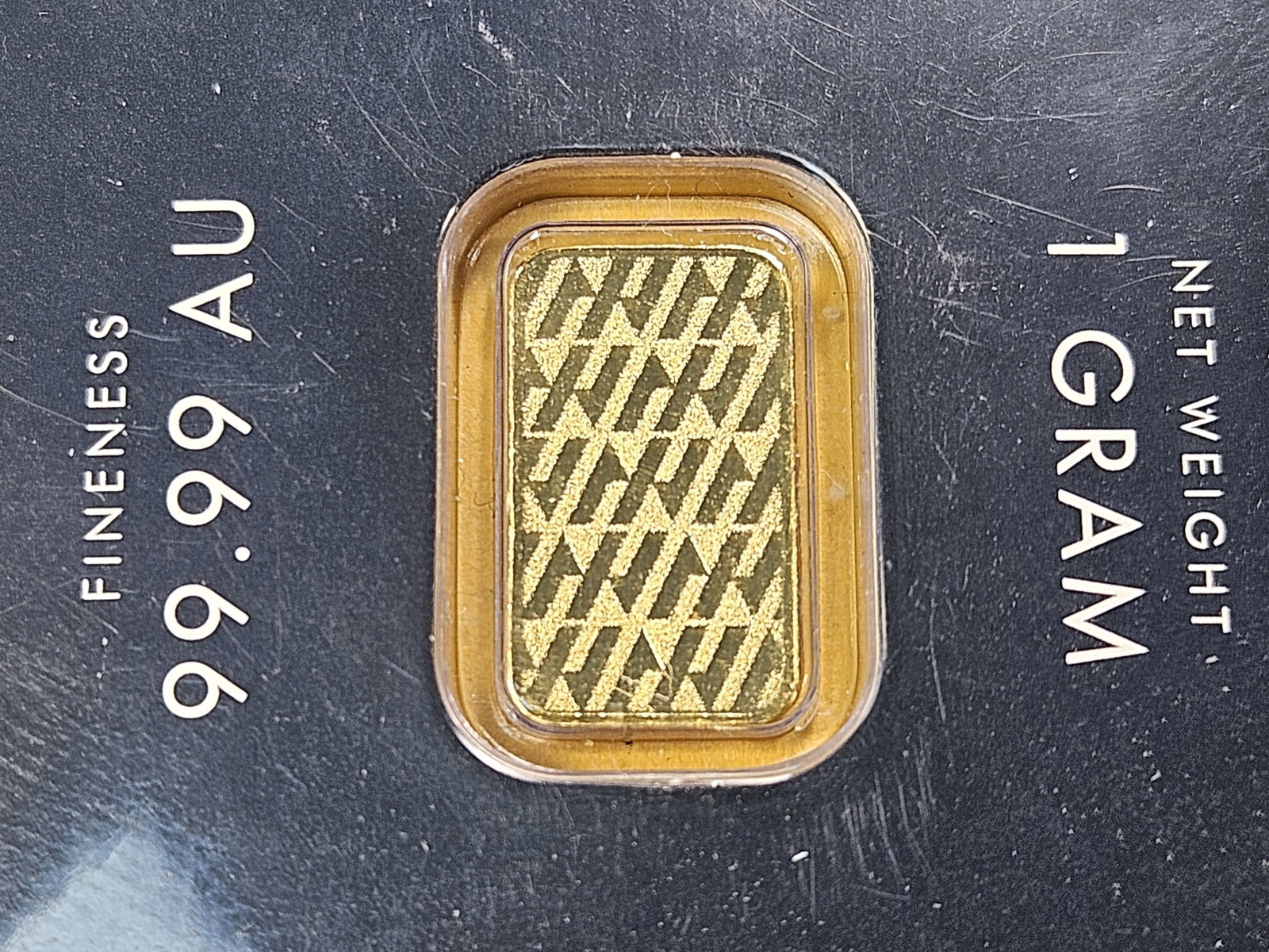 GOLD! Asahi Refining One Gram .999 Fine Gold Bar - 4