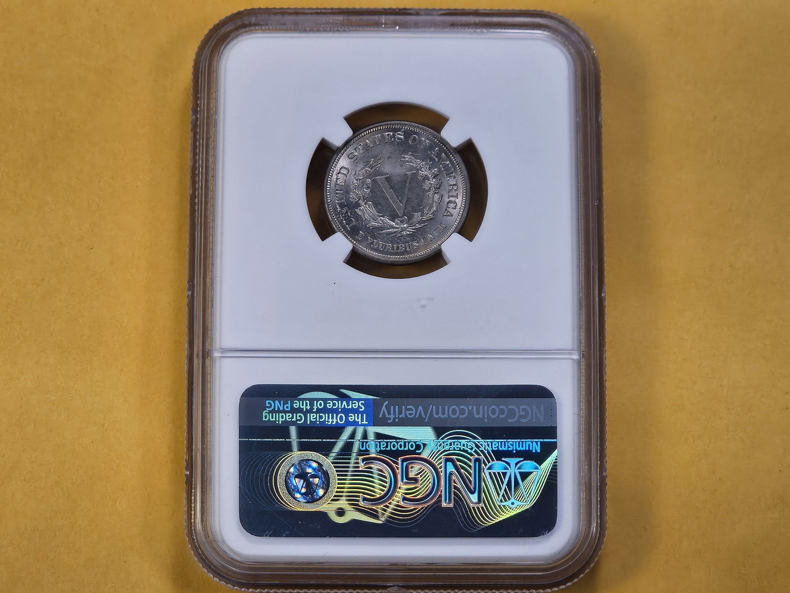 NGC 1883 No Cents Liberty Nickel in Mint State 64 - 3