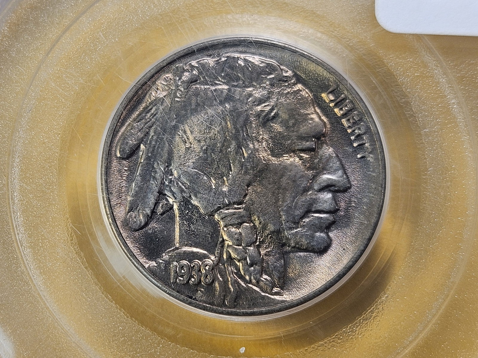 GEM! PCGS 1938-D Buffalo Nickel in Mint State 66: Awesome Luster!