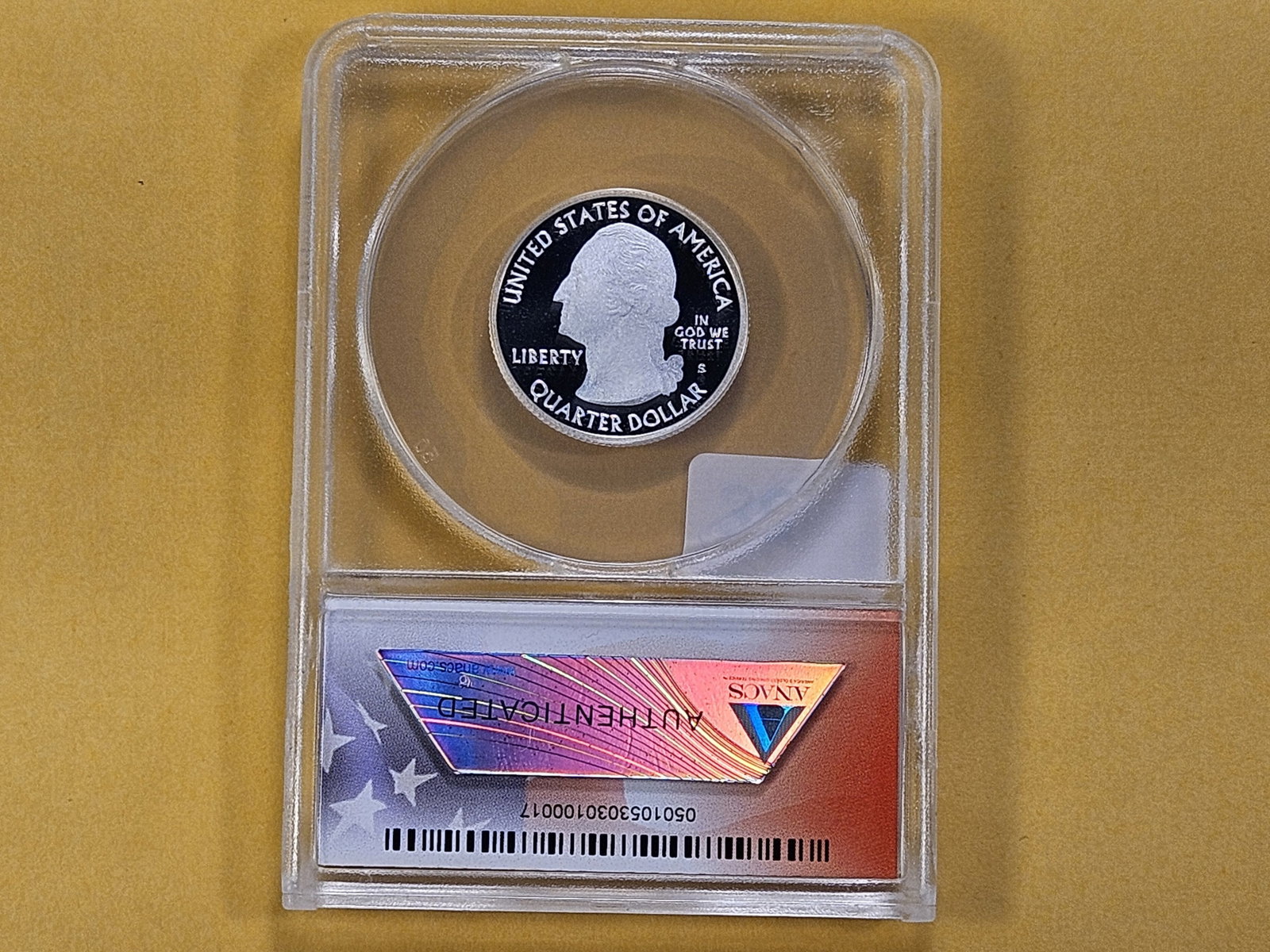 PERFECT GRADE! ANACS 2015-S Washington Silver Quarter in Proof 70 Deep Cameo - 3
