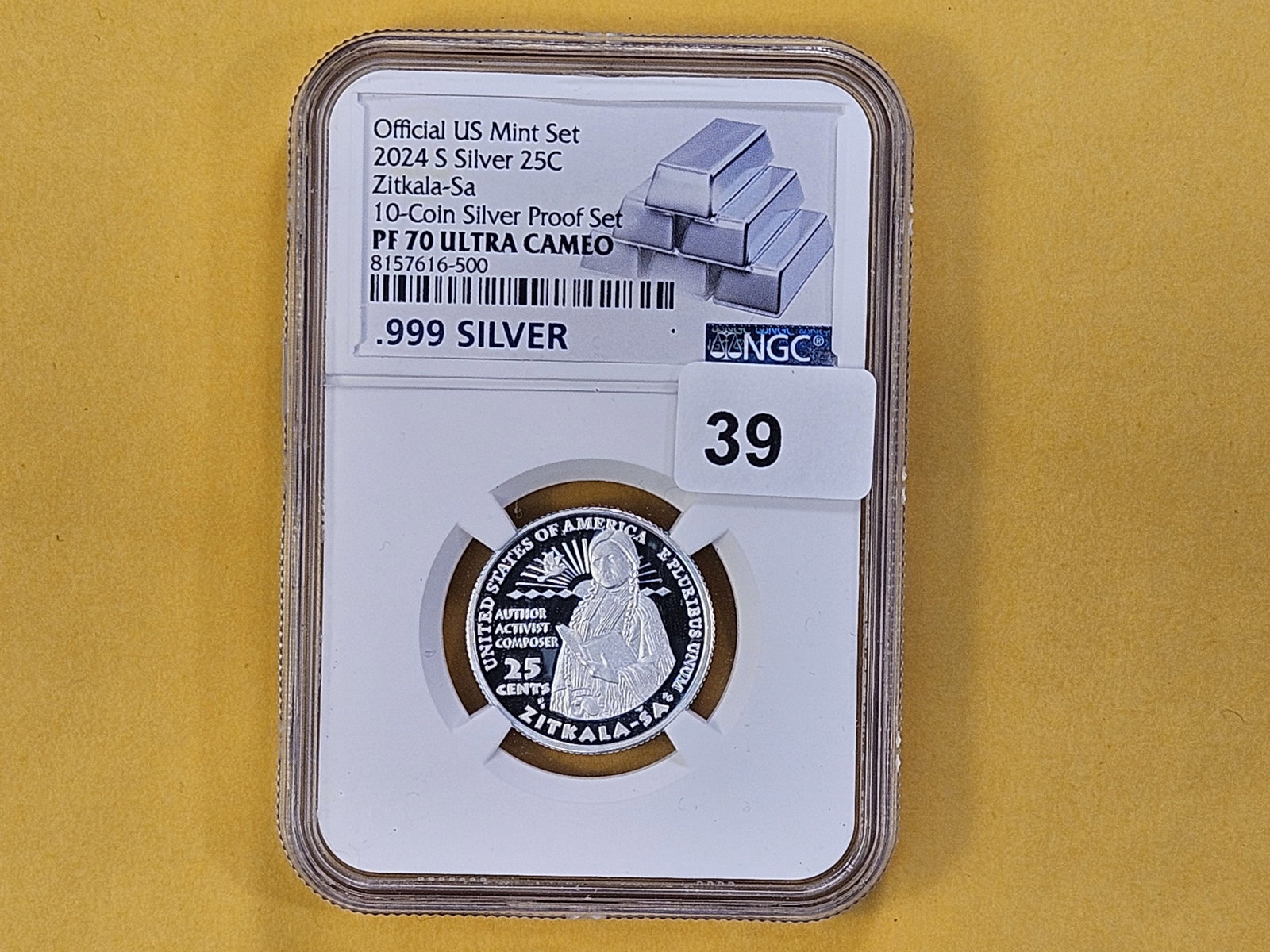 PERFECT GRADE! NGC 2024-S Washington Silver Quarter in Proof 70 Ultra Cameo - 2