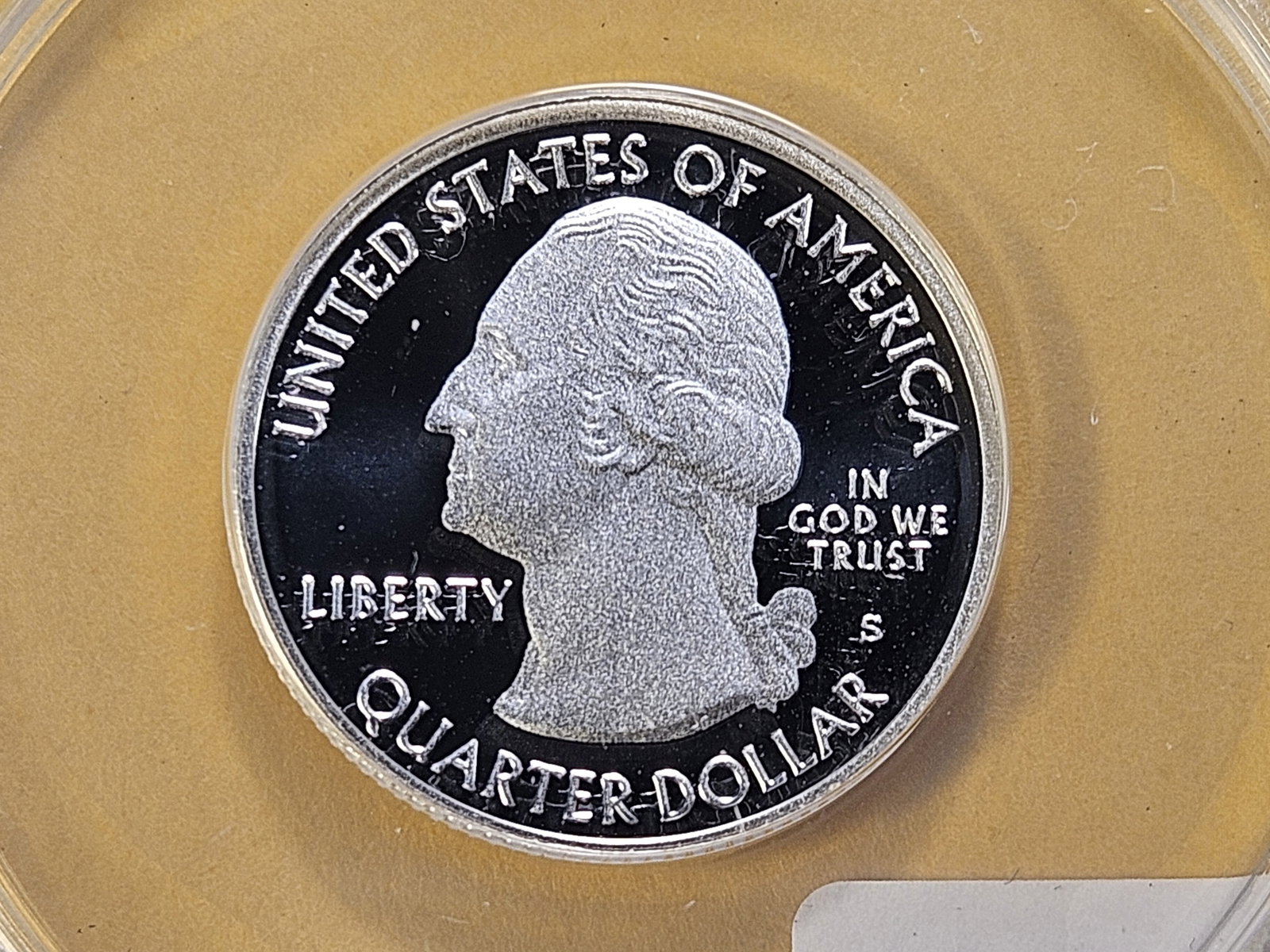 PERFECT GRADE! ANACS 2014-S Washington Silver Quarter in Proof 70 Deep Cameo - 4
