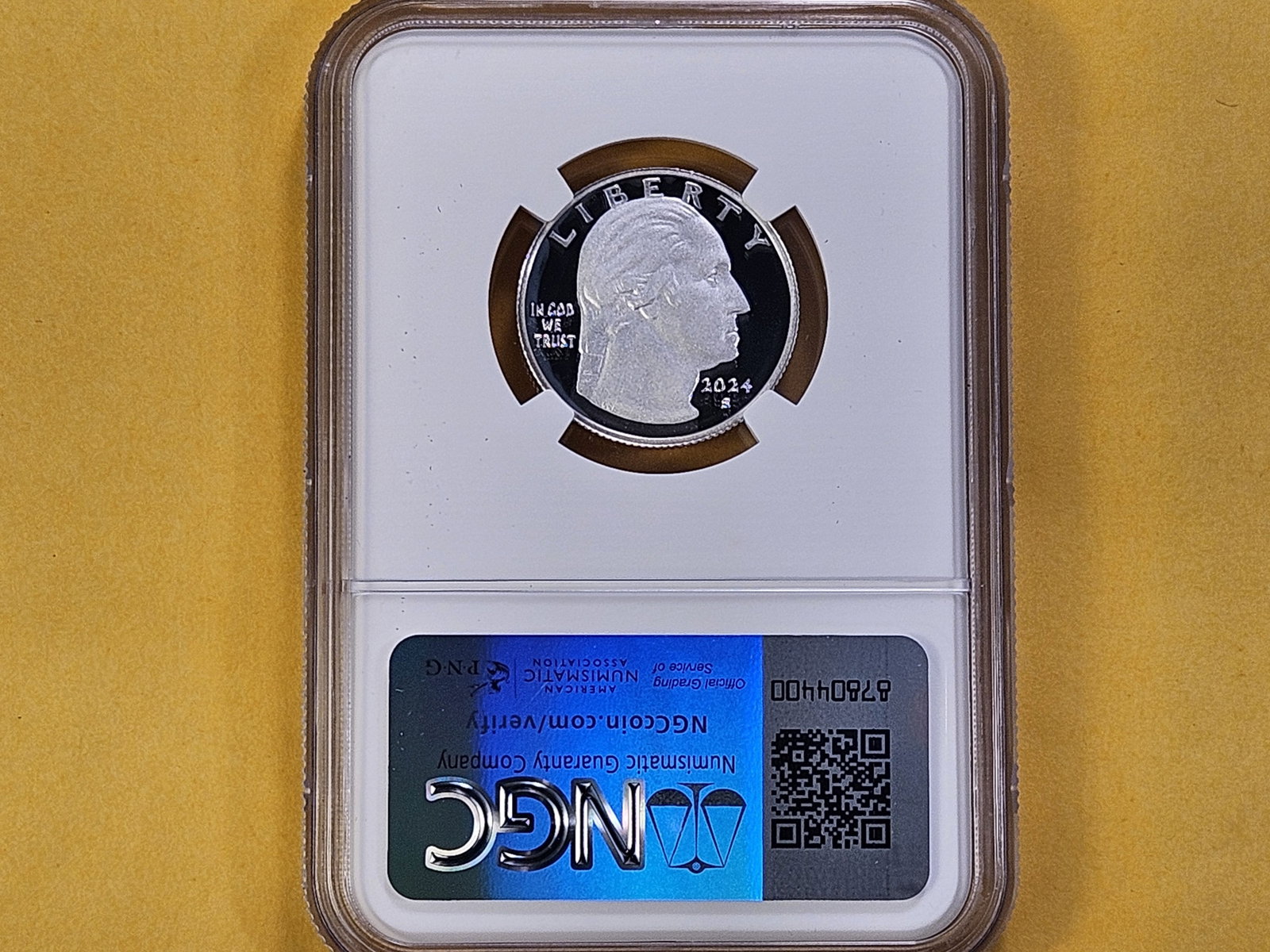 PERFECT GRADE! NGC 2024-S Washington Silver Quarter in Proof 70 Ultra Cameo - 3