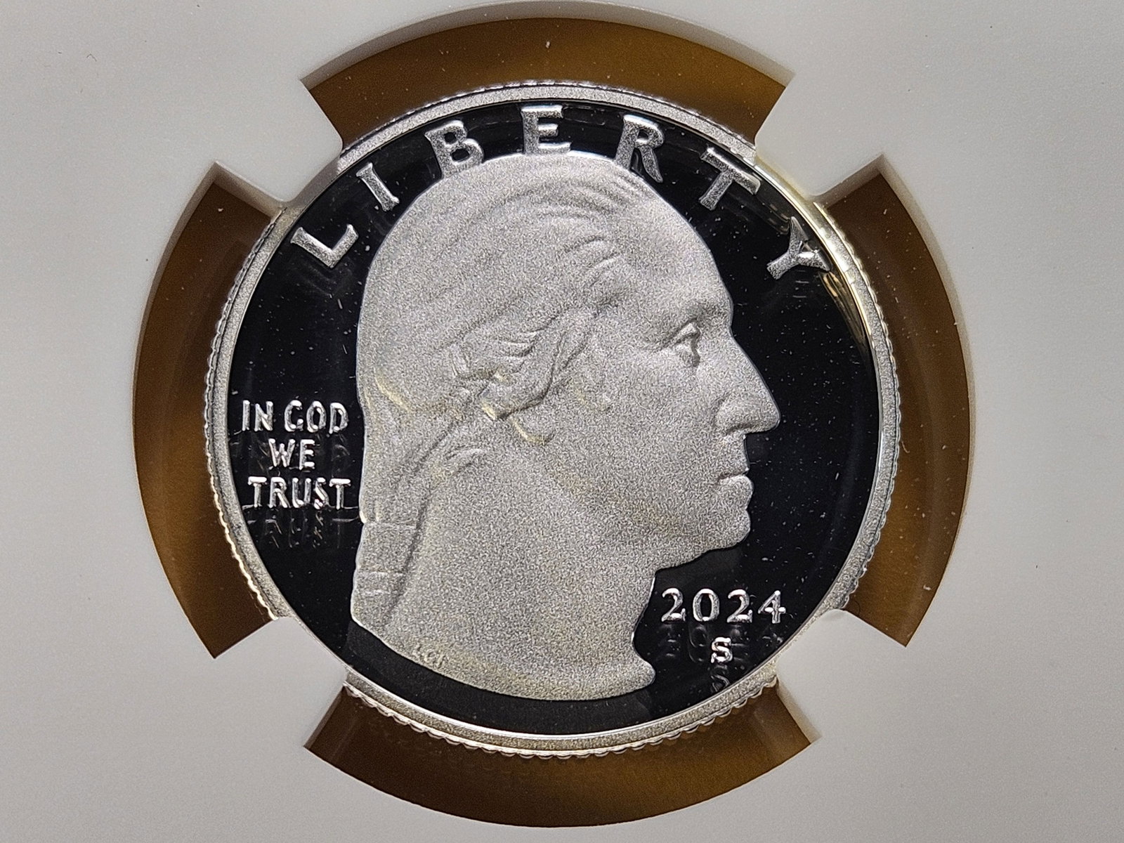 PERFECT GRADE! NGC 2024-S Washington Silver Quarter in Proof 70 Ultra Cameo - 4