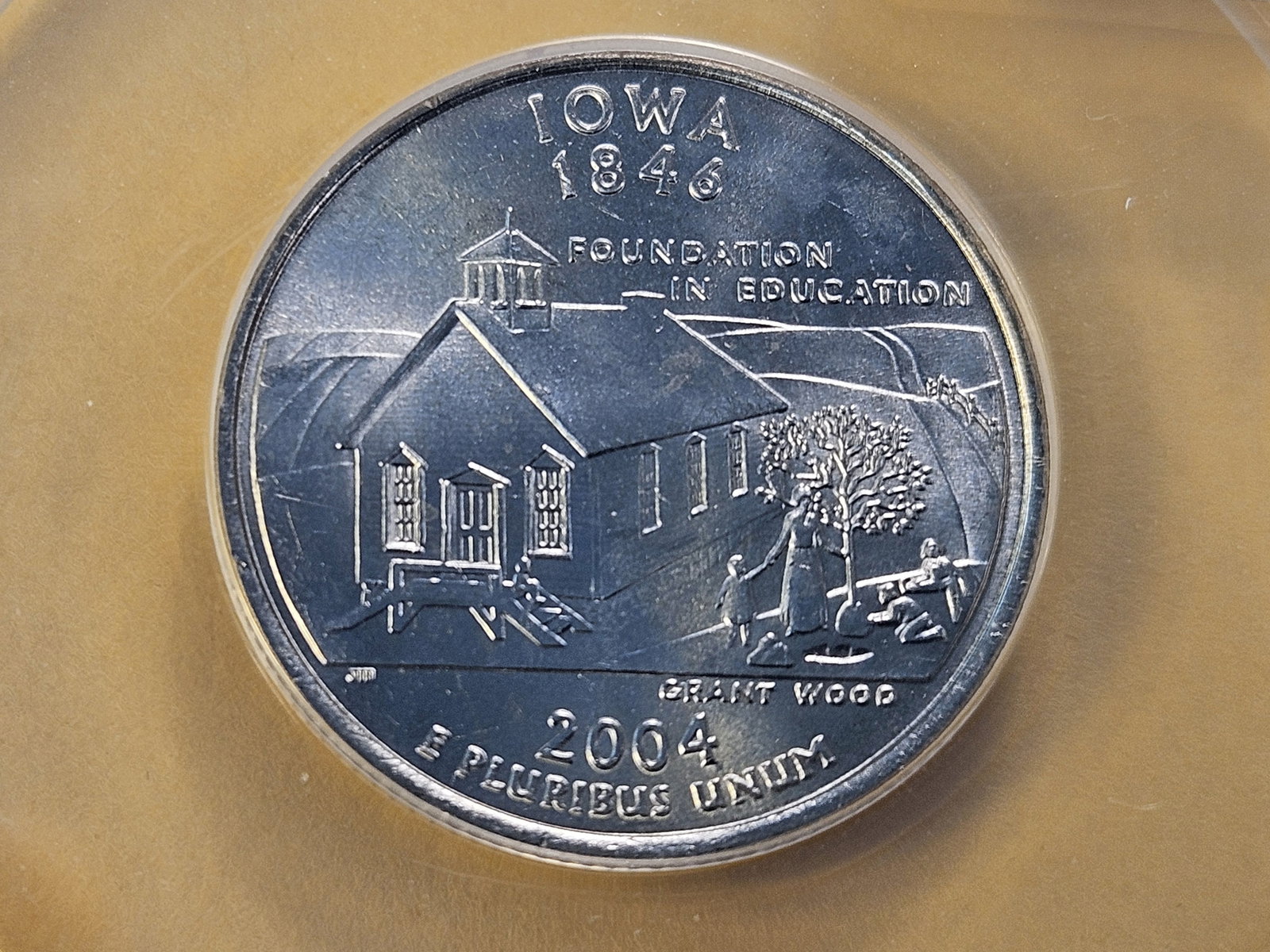 ANACS Slabbed 2004 Washington Statehood Quarter for the CSNS 85th Anniversary: "Celebrating Iowa" 85th Anniversary of the Central States Numismatic Society in Schaumburg, IL. May 1-5 2024