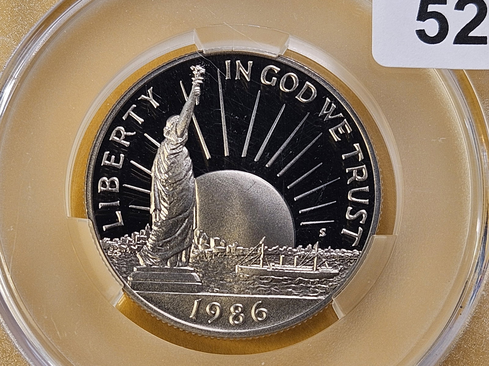 CACG 1986-S Commemorative Half Dollar in Proof 67 Deep Cameo: Statue of Liberty Commemorative Half Dollar
