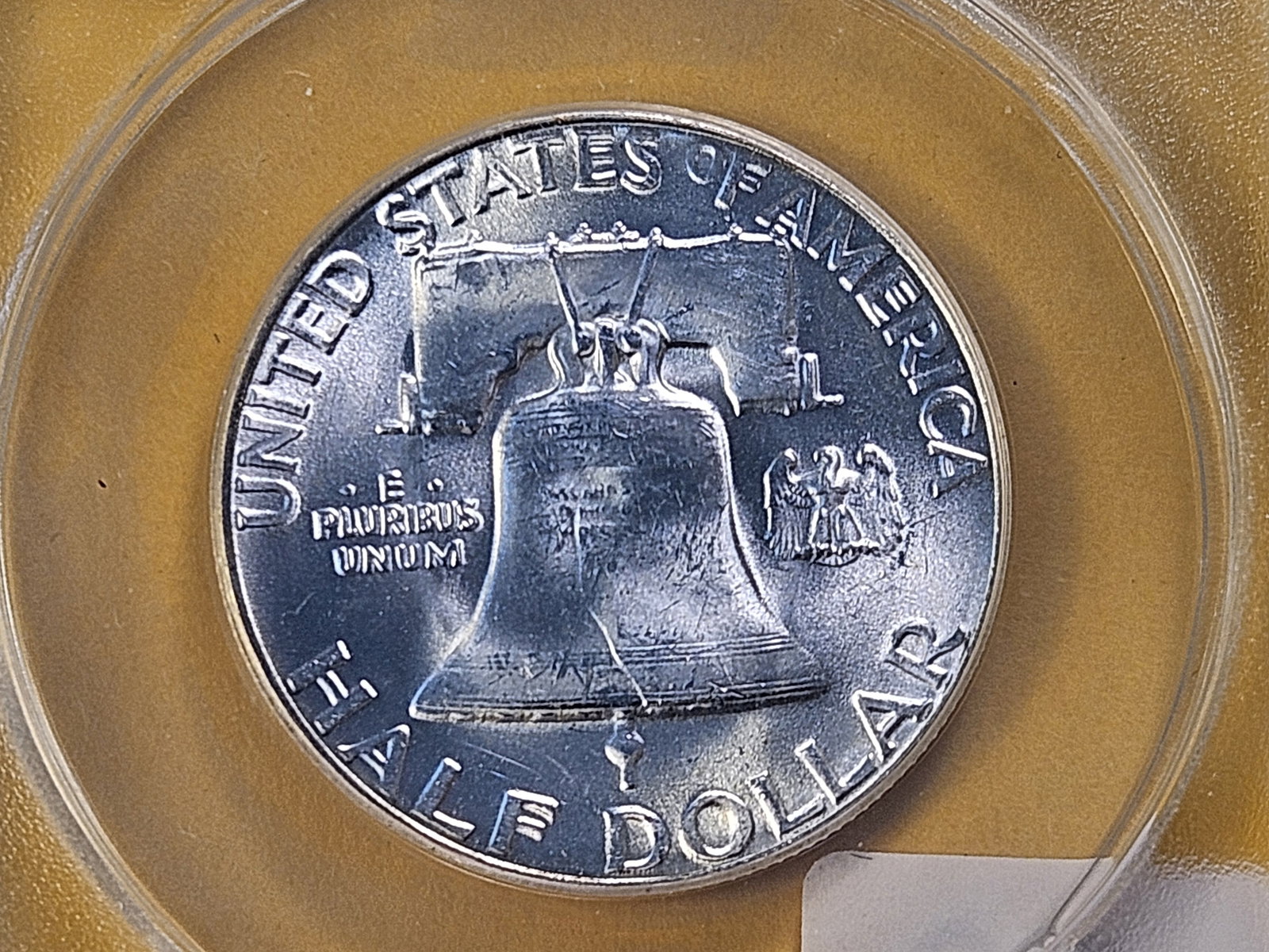 VARIETY! ANACS 1955 Franklin Silver Half Dollar in Mint State 63 - 5