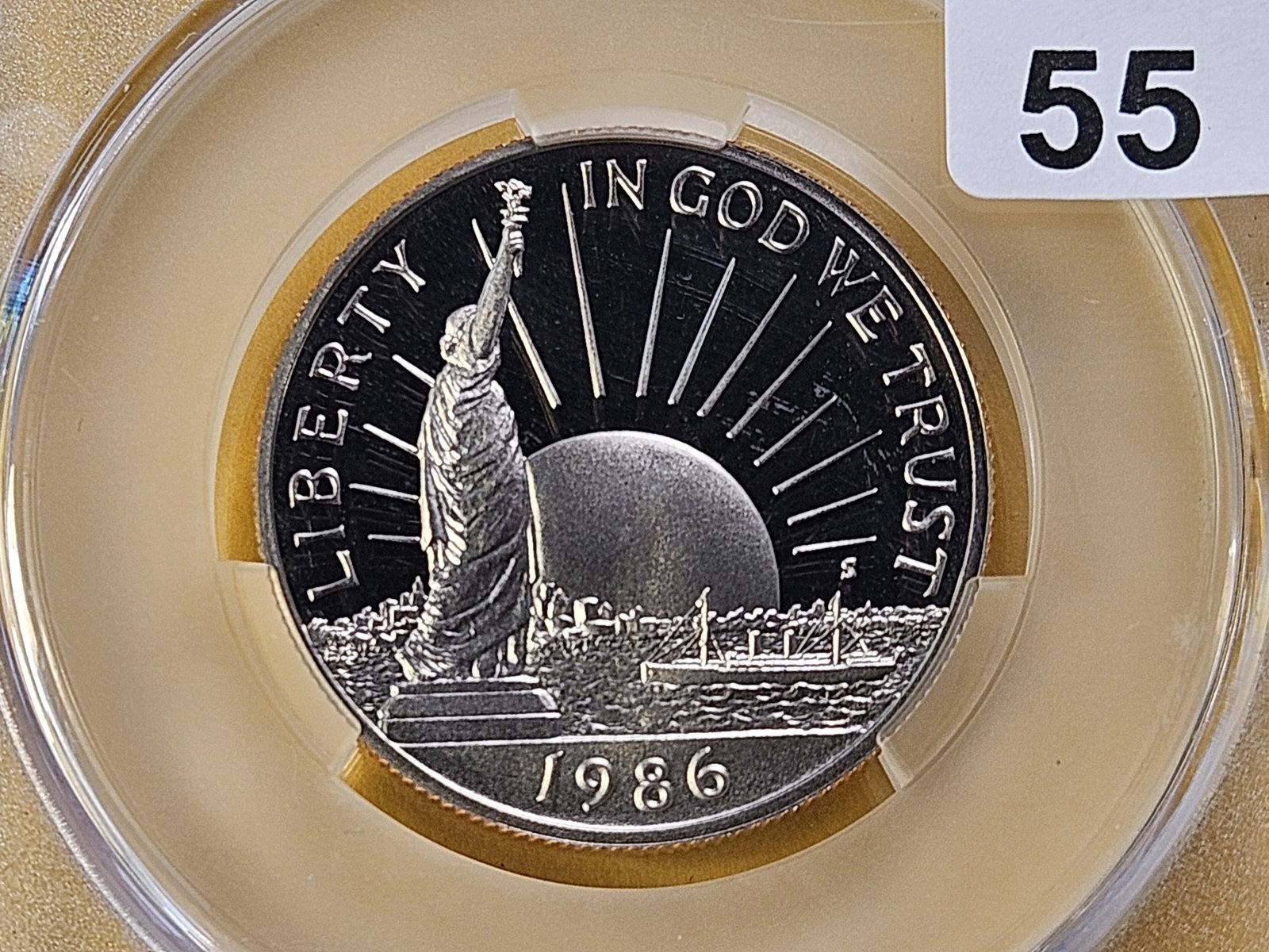 CACG 1986-S Commemorative Half Dollar in Proof 67 Deep Cameo: Statue of Liberty Commemorative Half Dollar