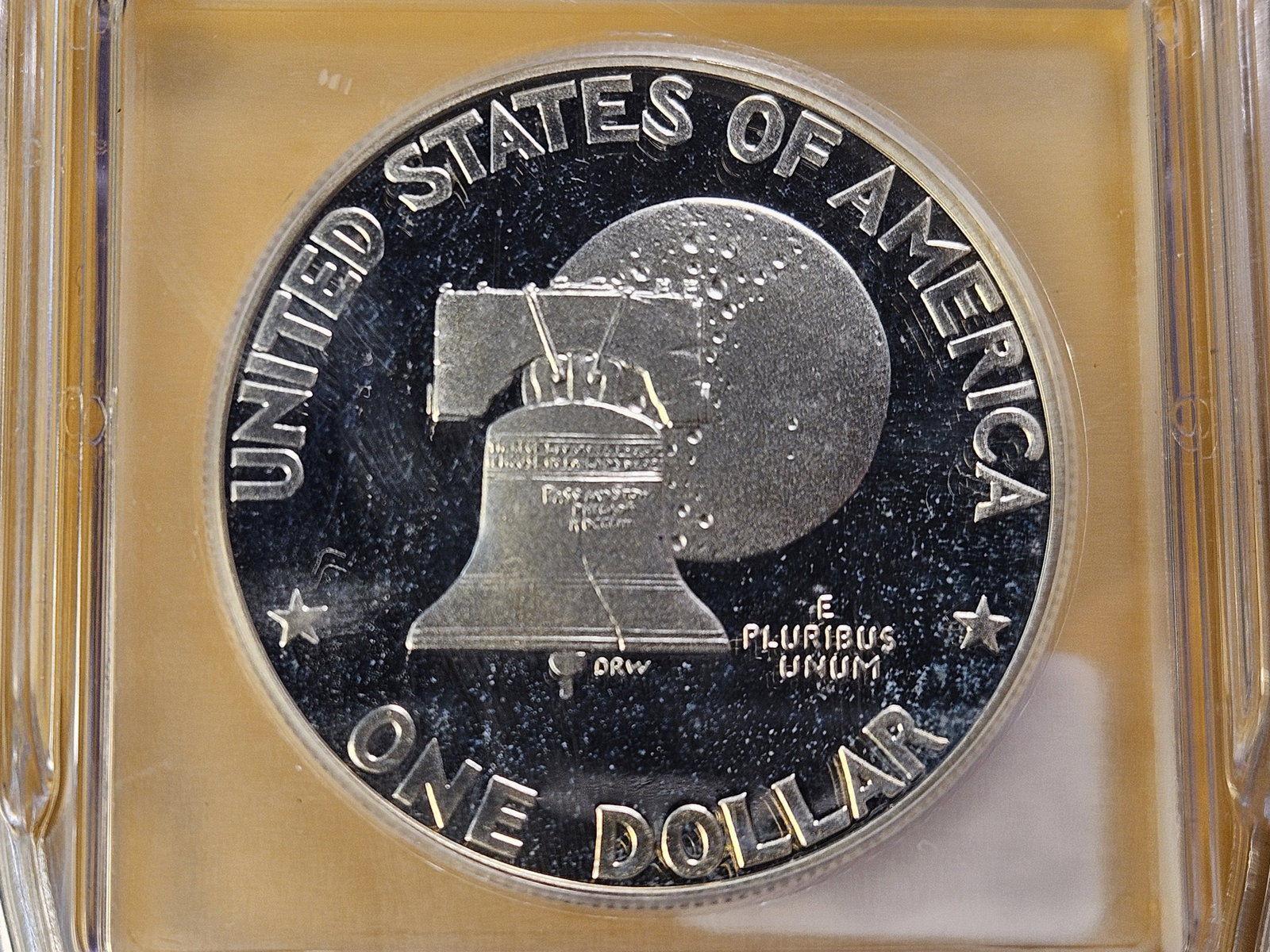 ICG 1976-S Eisenhower Silver Dollar in Proof 69 Deep Cameo - 4