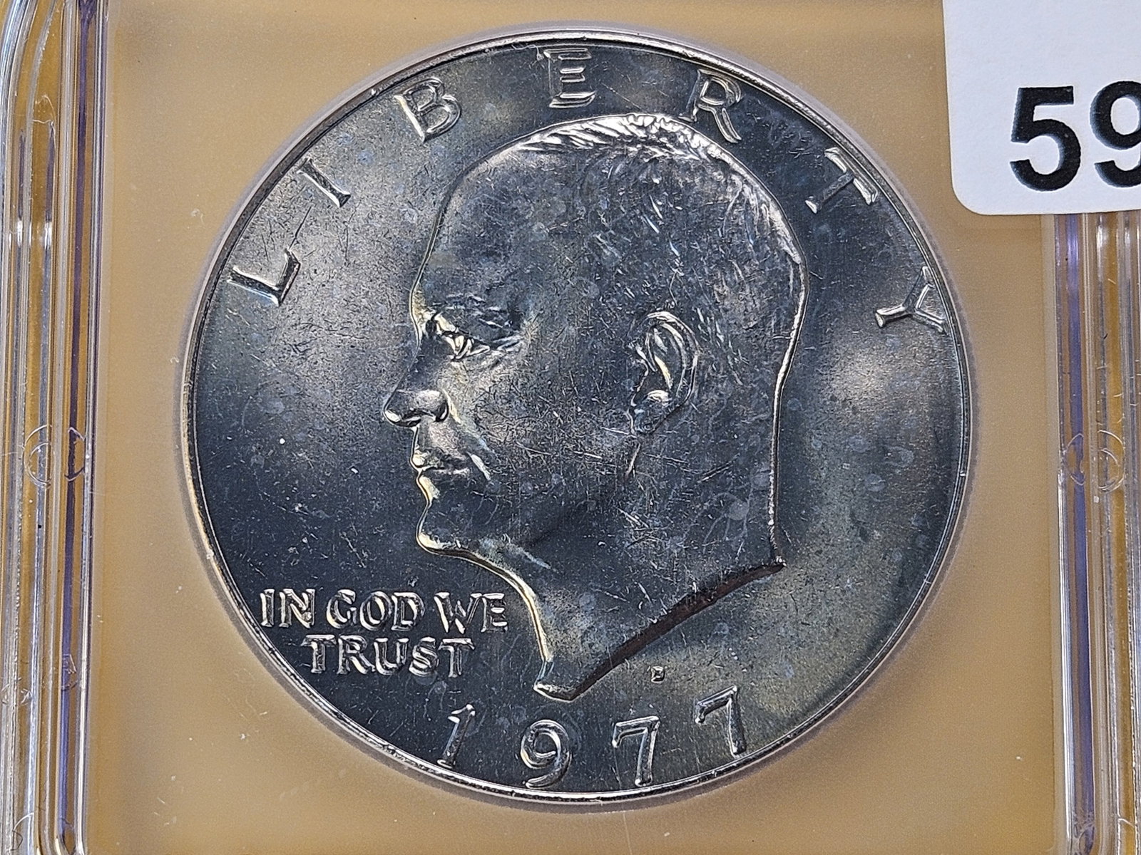 GEM! ICG 1977-D Eisenhower Dollar in Mint State 66 plus! (1 of 4)