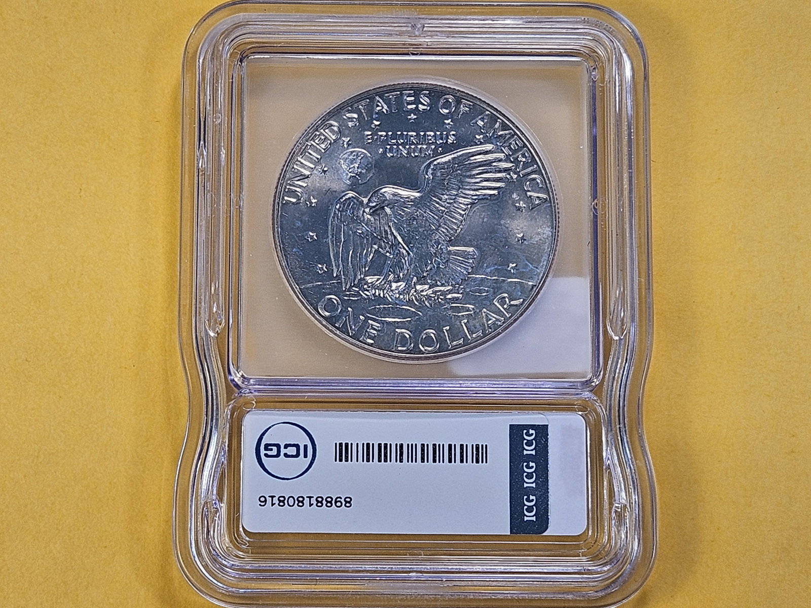 GEM! ICG 1977-D Eisenhower Dollar in Mint State 66 plus! - 3