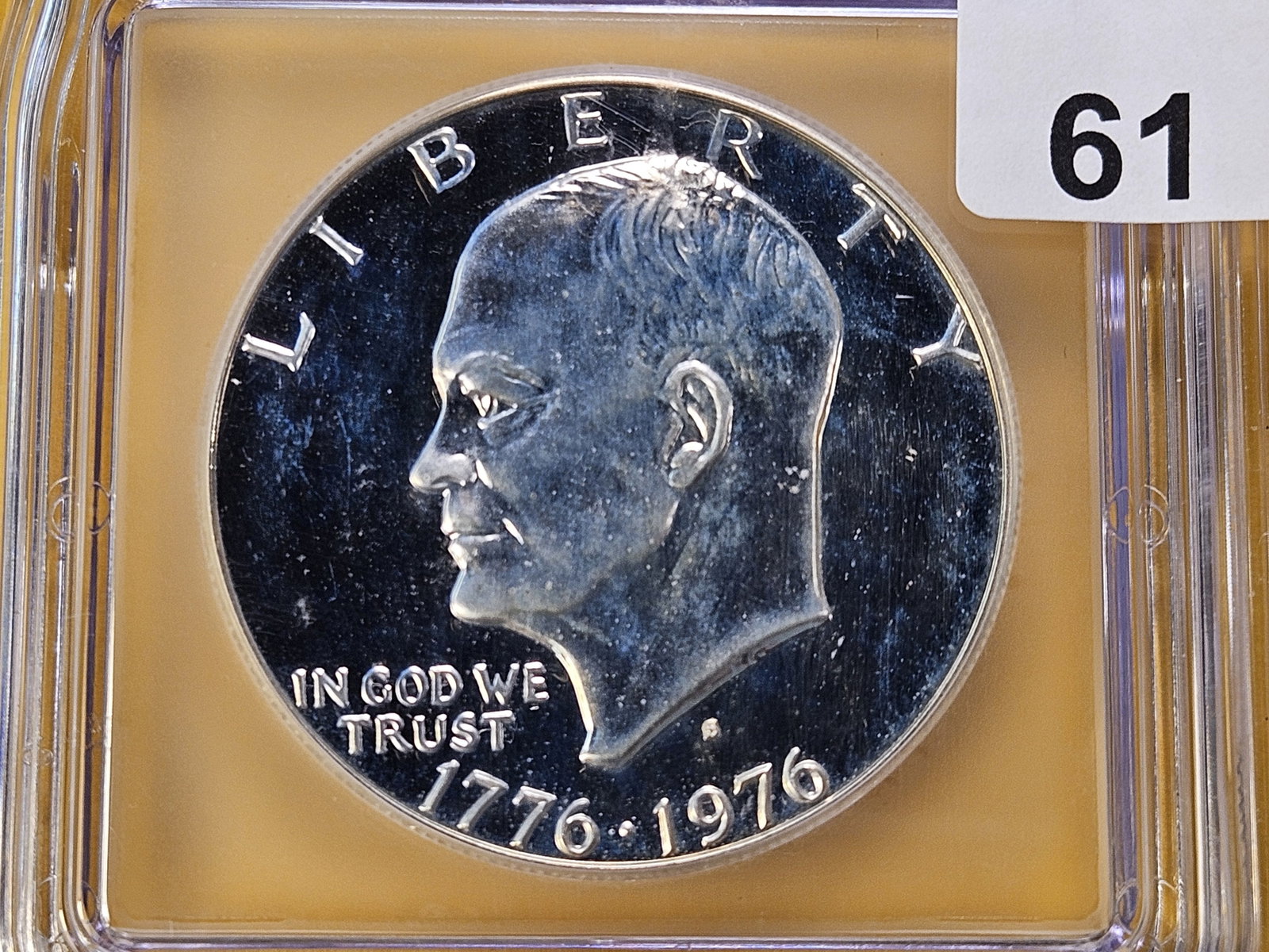 ICG 1976-S Eisenhower Silver Dollar in Proof 69 Deep Cameo (1 of 4)