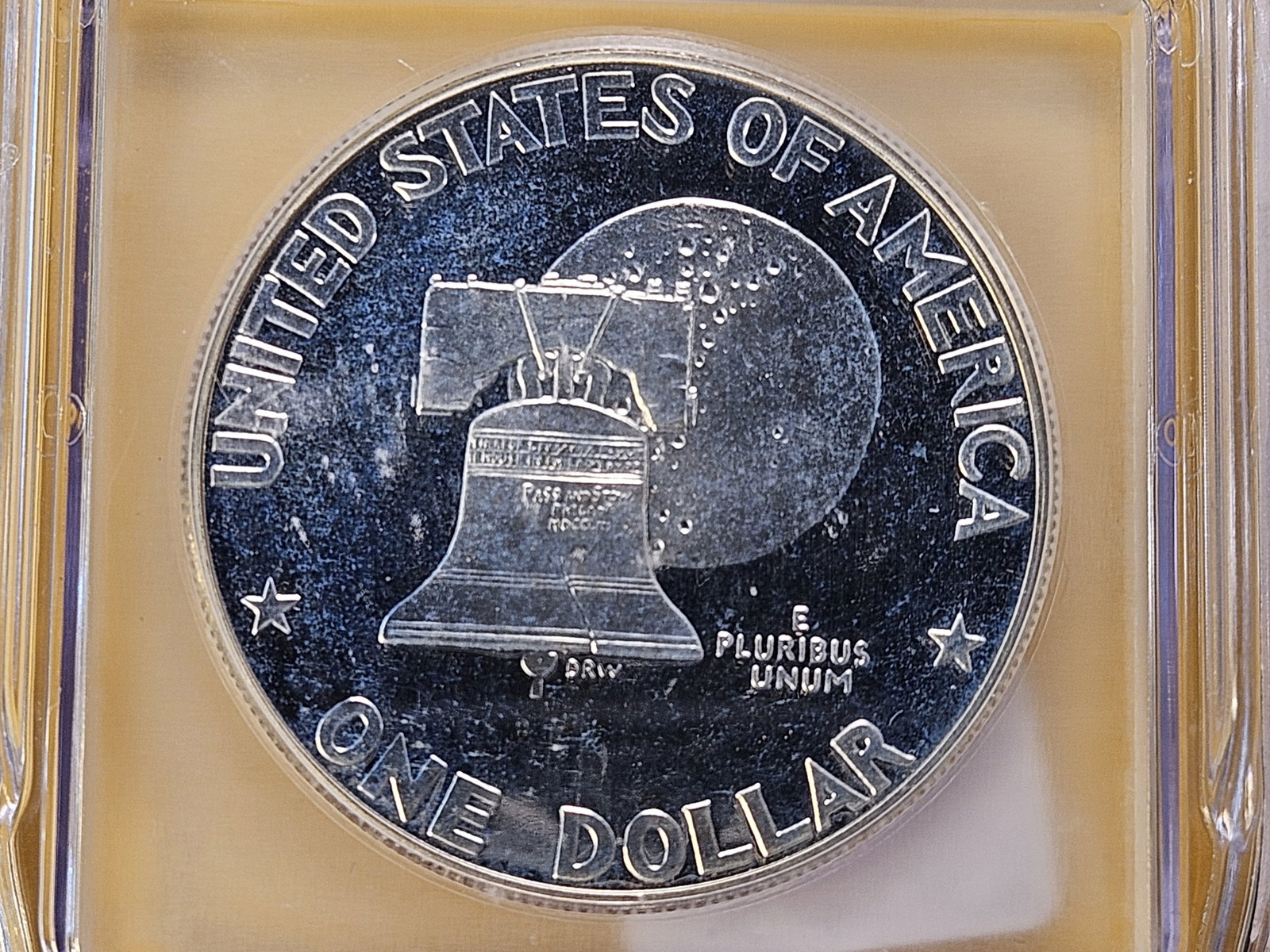 ICG 1976-S Eisenhower Silver Dollar in Proof 69 Deep Cameo - 4