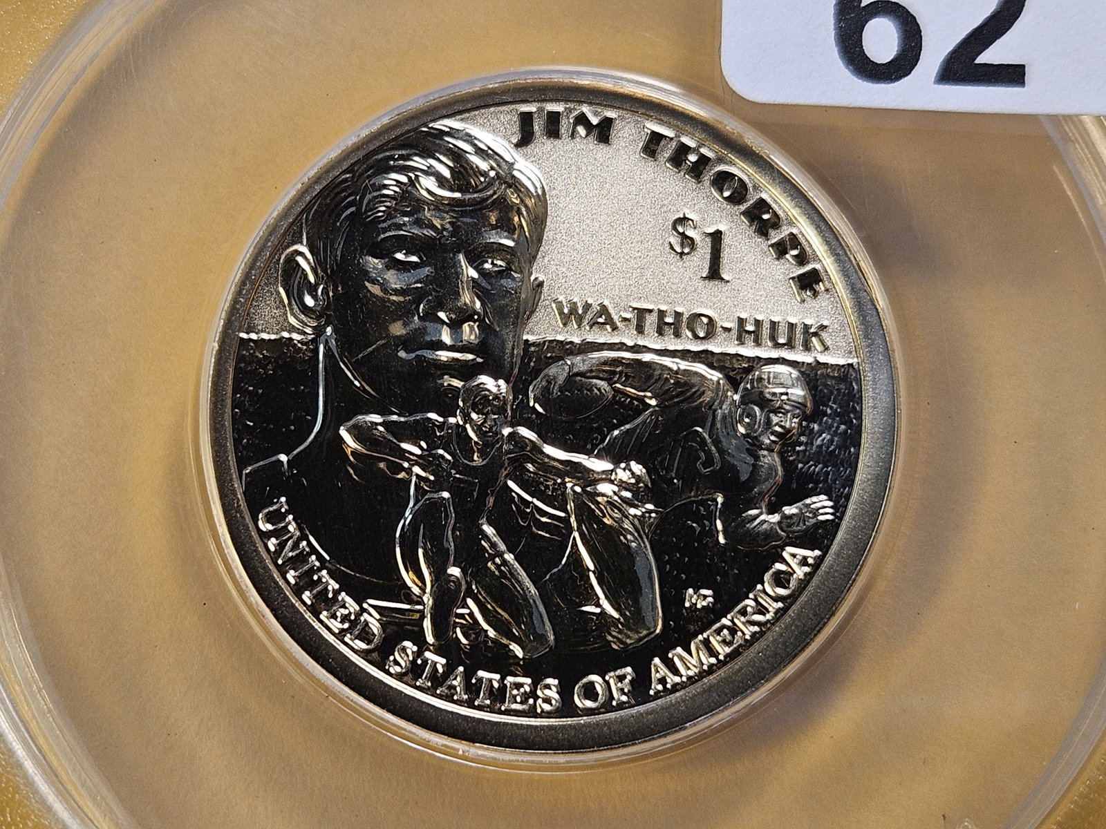 PERFECT GRADE! ANACS 2018-S Sacagawea Dollar in Reverse Proof 70: In 50th Anniversary Holder