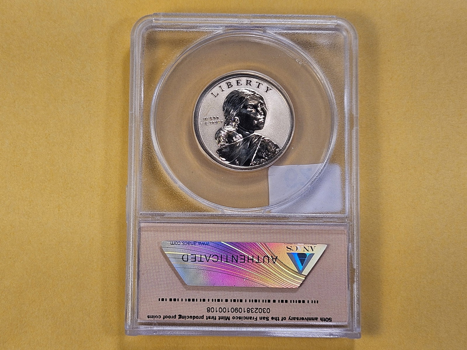 PERFECT GRADE! ANACS 2018-S Sacagawea Dollar in Reverse Proof 70 - 3