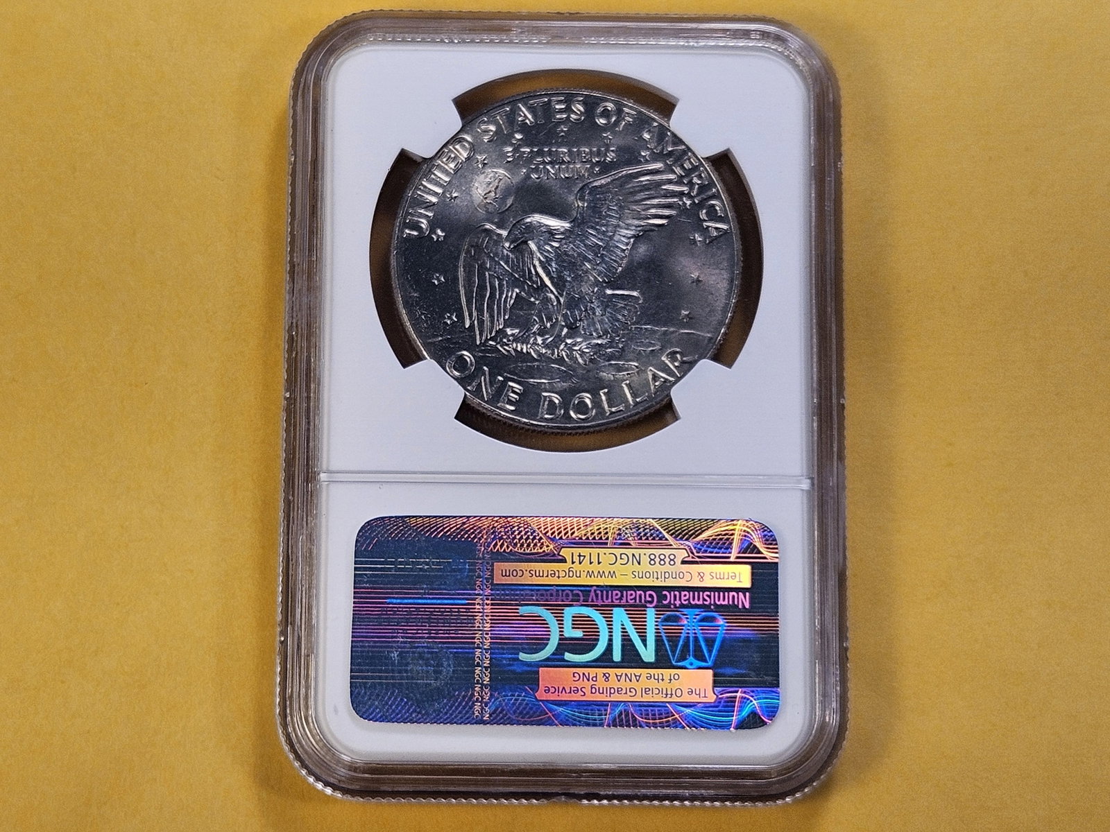 GEM! 1977-D Eisenhower Dollar in Mint State 65 - 3