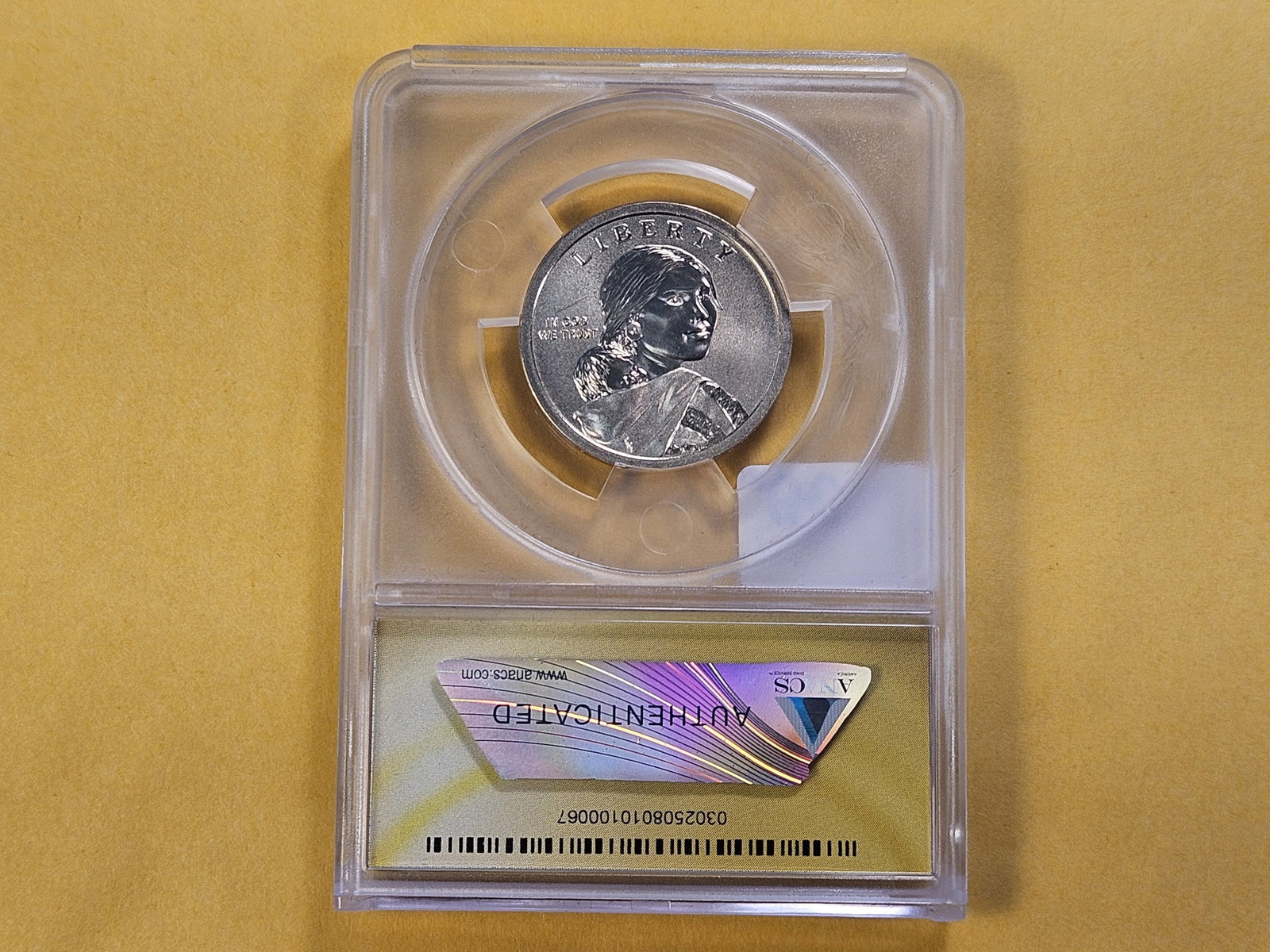 PERFECT GRADE! ANACS 2019 Sacagawea in Enhanced Uncirculated 70 - 3