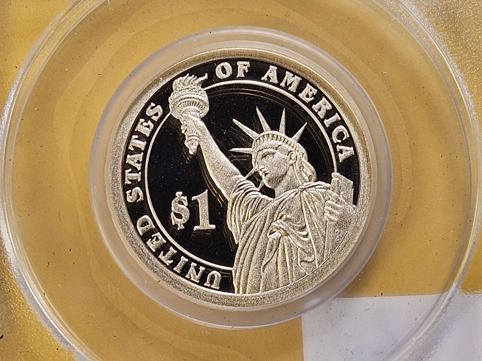 PERFECT GRADES! Two ANACS 2014-S Presidential Dollars in Proof 70 Deep Cameo - 6