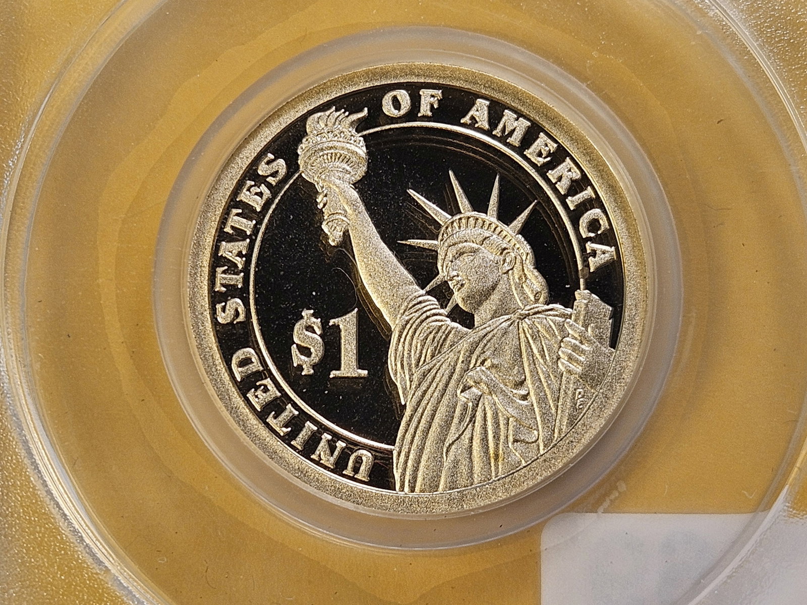 PERFECT GRADES! Two ANACS 2014-S Presidential Dollars in Proof 70 Deep Cameo - 5