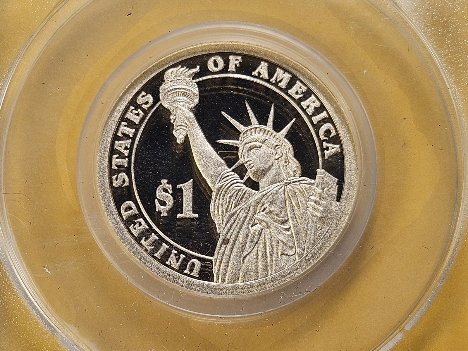 PERFECT GRADES! Two ANACS 2014-S Presidential Dollars in Proof 70 Deep Cameo - 6