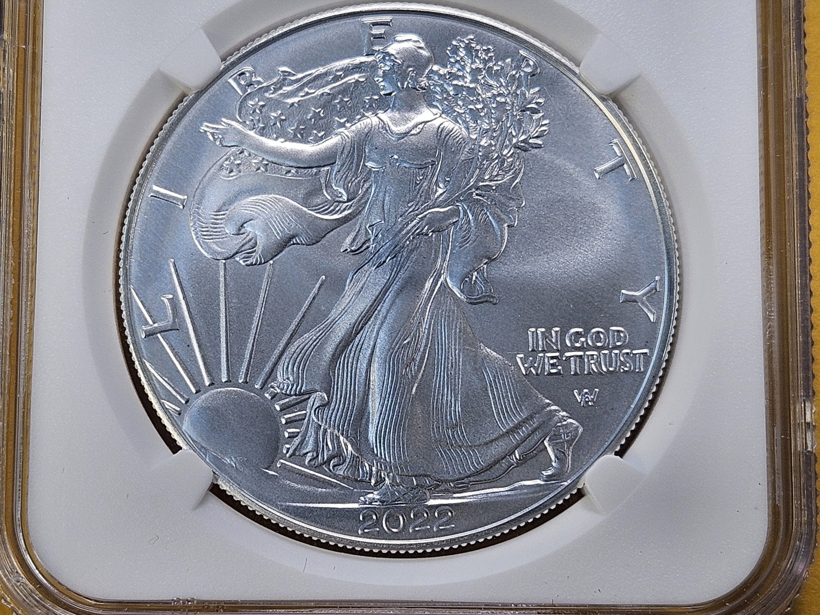 PERFECT GRADE! 2022 American Silver Eagle in Mint State 70: Perfect Grade! Beautiful Coin!