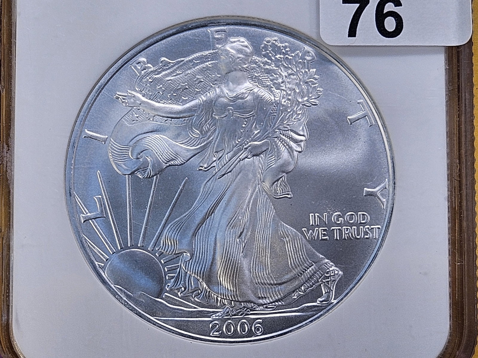 SUPERB GEM! NGC 2006 American Silver Eagle in Mint State 69: 1 of first 50,000 Struck