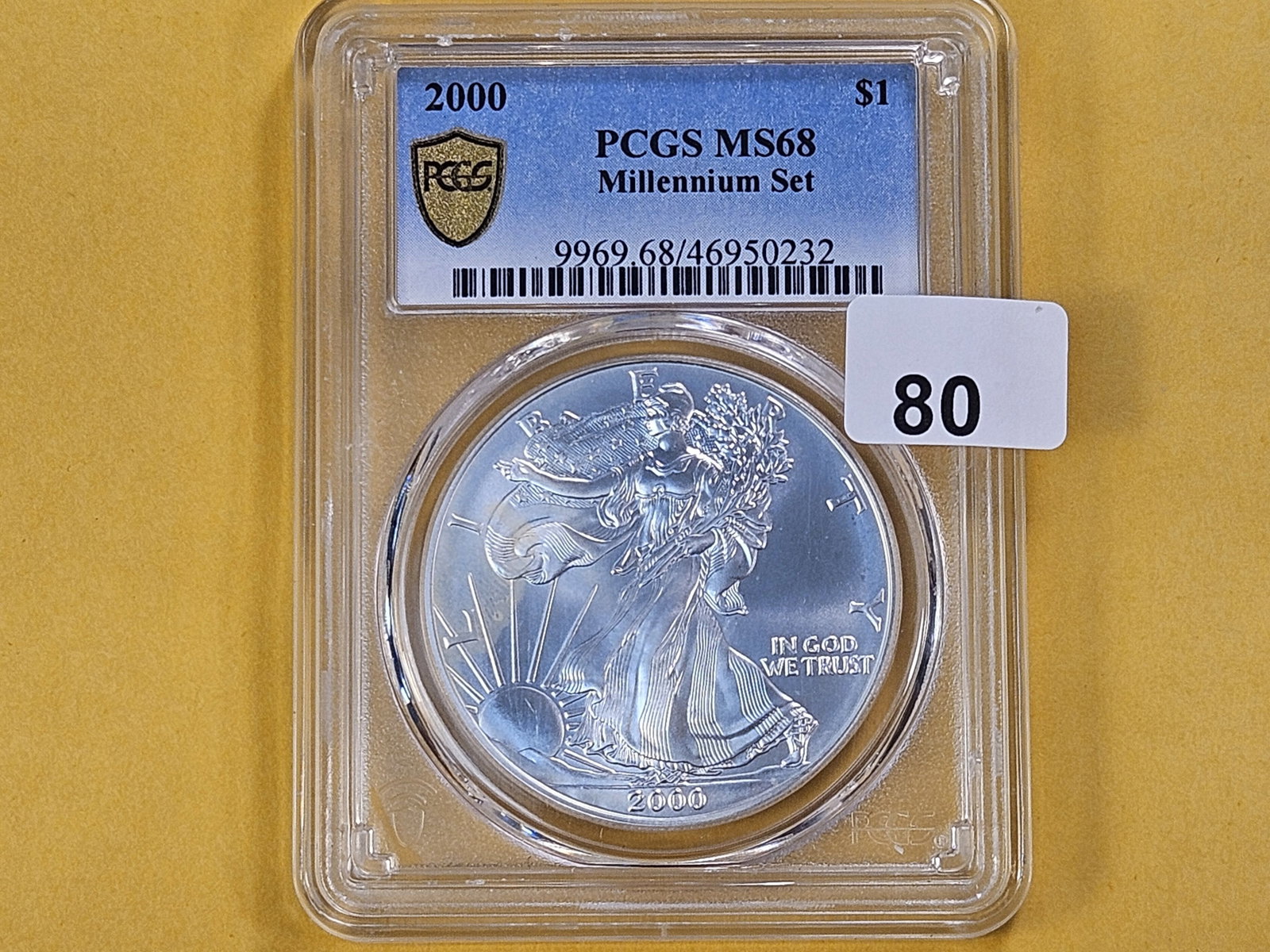 SUPERB GEM! 2000 American Silver Eagle in Mint State 68 - 2