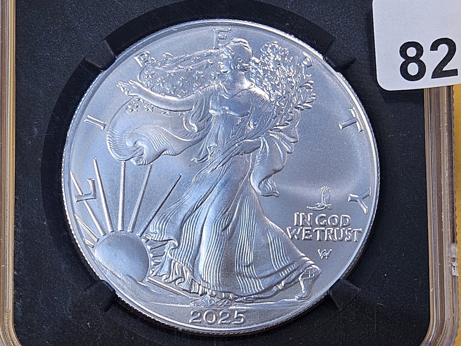 SUPERB GEM! 2025 American Silver Eagle in Mint State 69: With Eagle Privy Mark