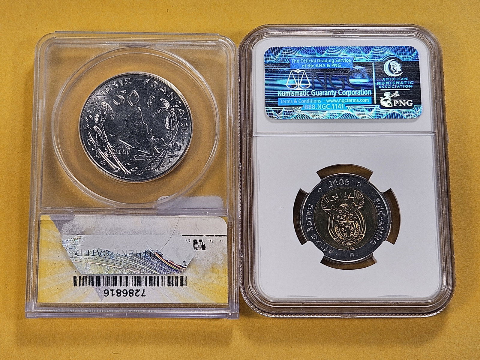 NGC and ANACS Graded Foreign Coins in Mint State 66 - 4