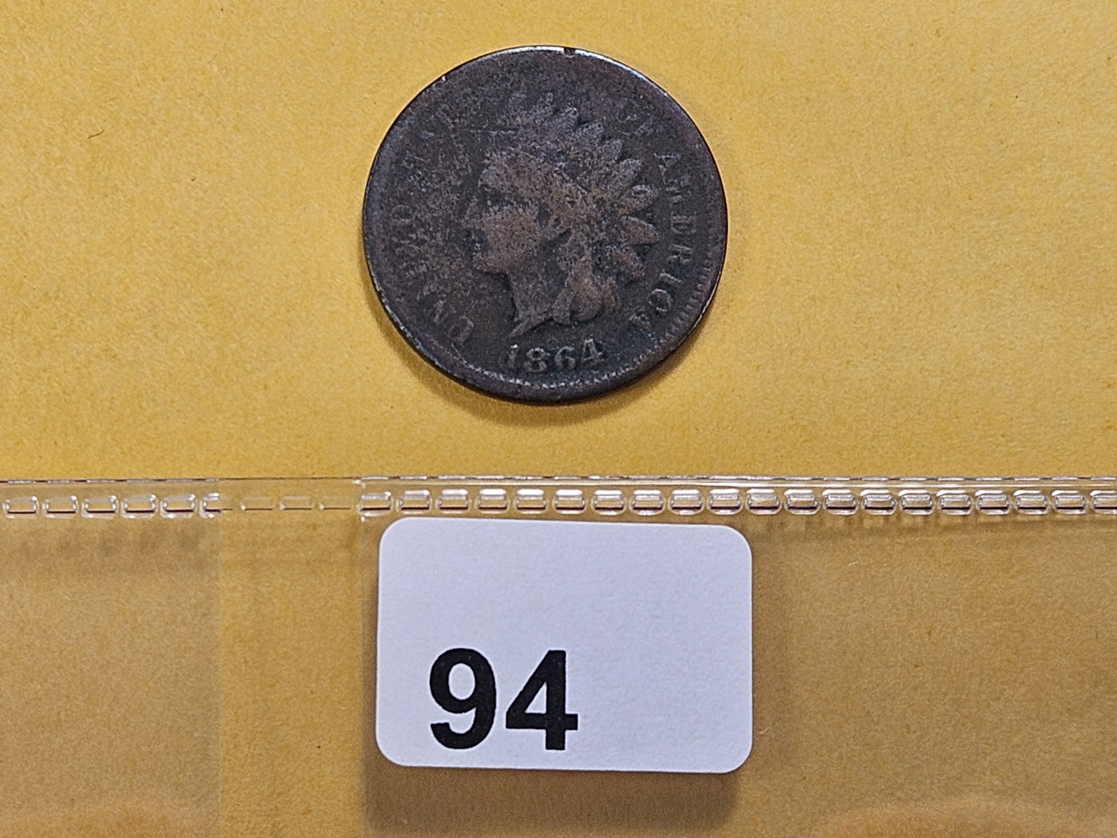 Semi-Key Date 1864-L Indian Head Cent - 2