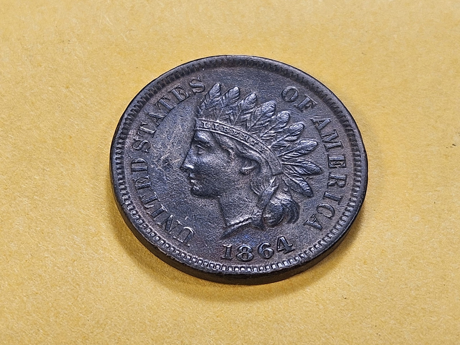 Semi-Key Date 1864-L Indian Head Cent - 2