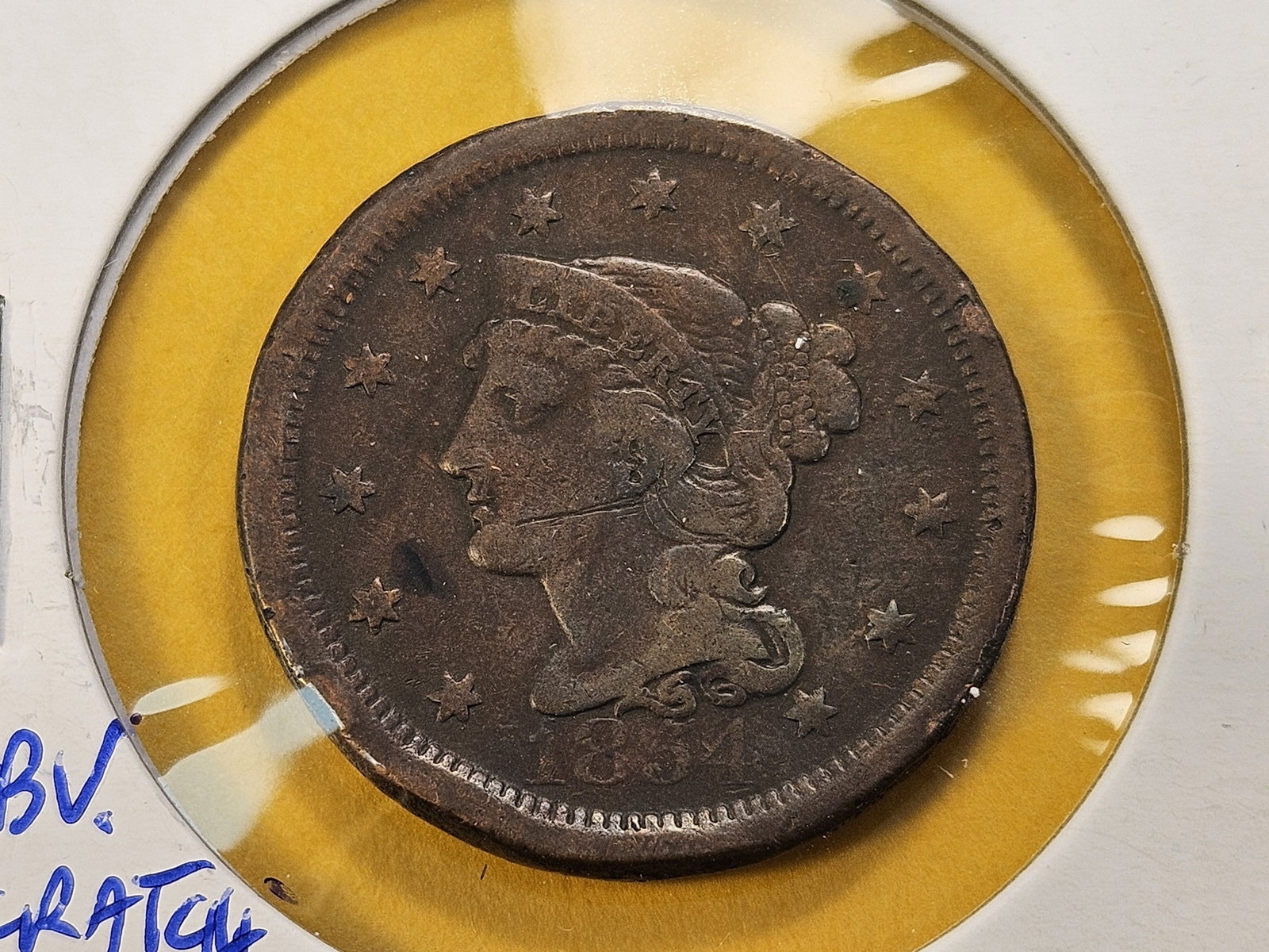 Five Mixed US Large Cents - 6
