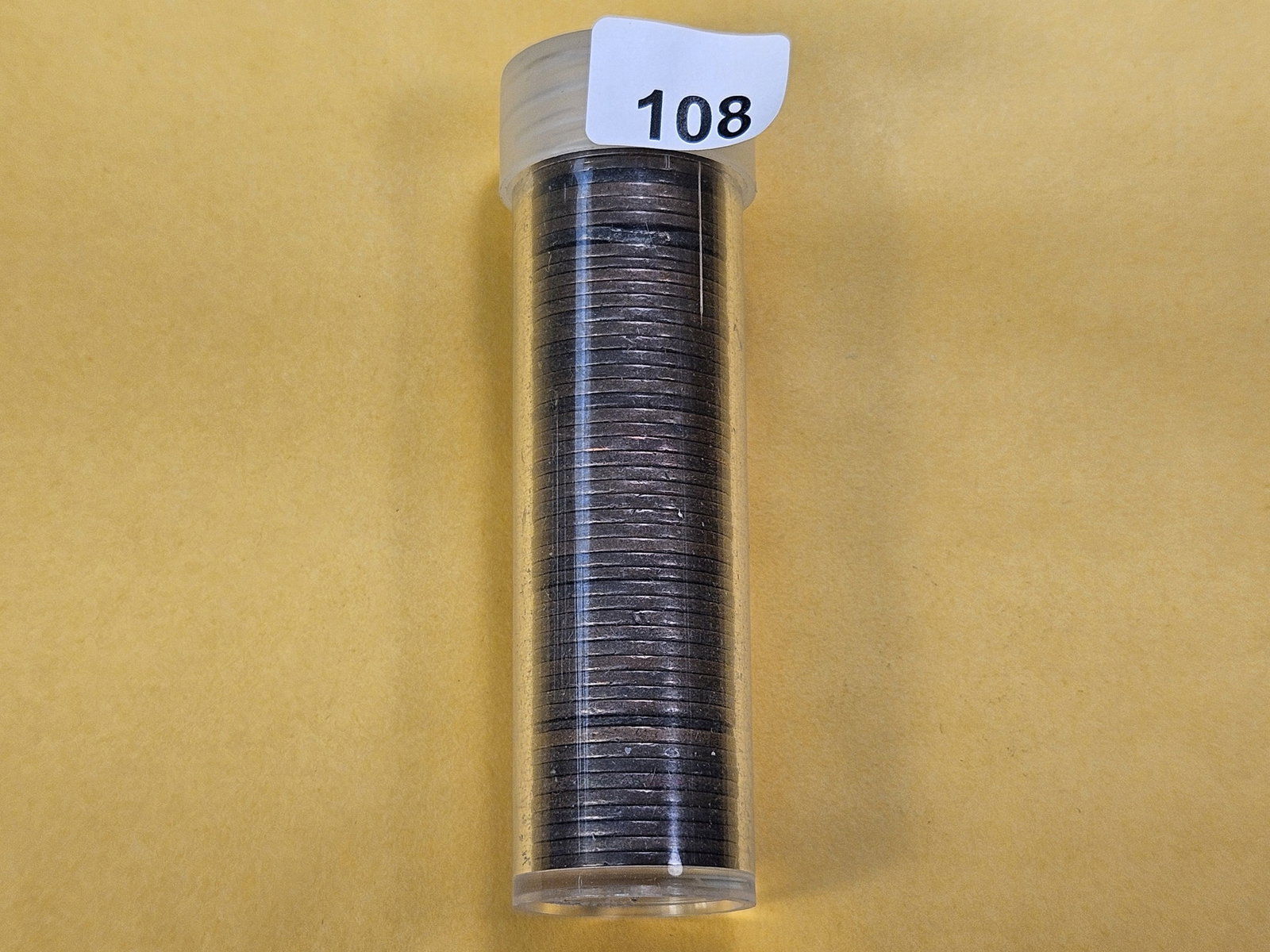 Fifty Mixed Indian Head Cents: Mixed Dates and Grades, in Plastic Tube