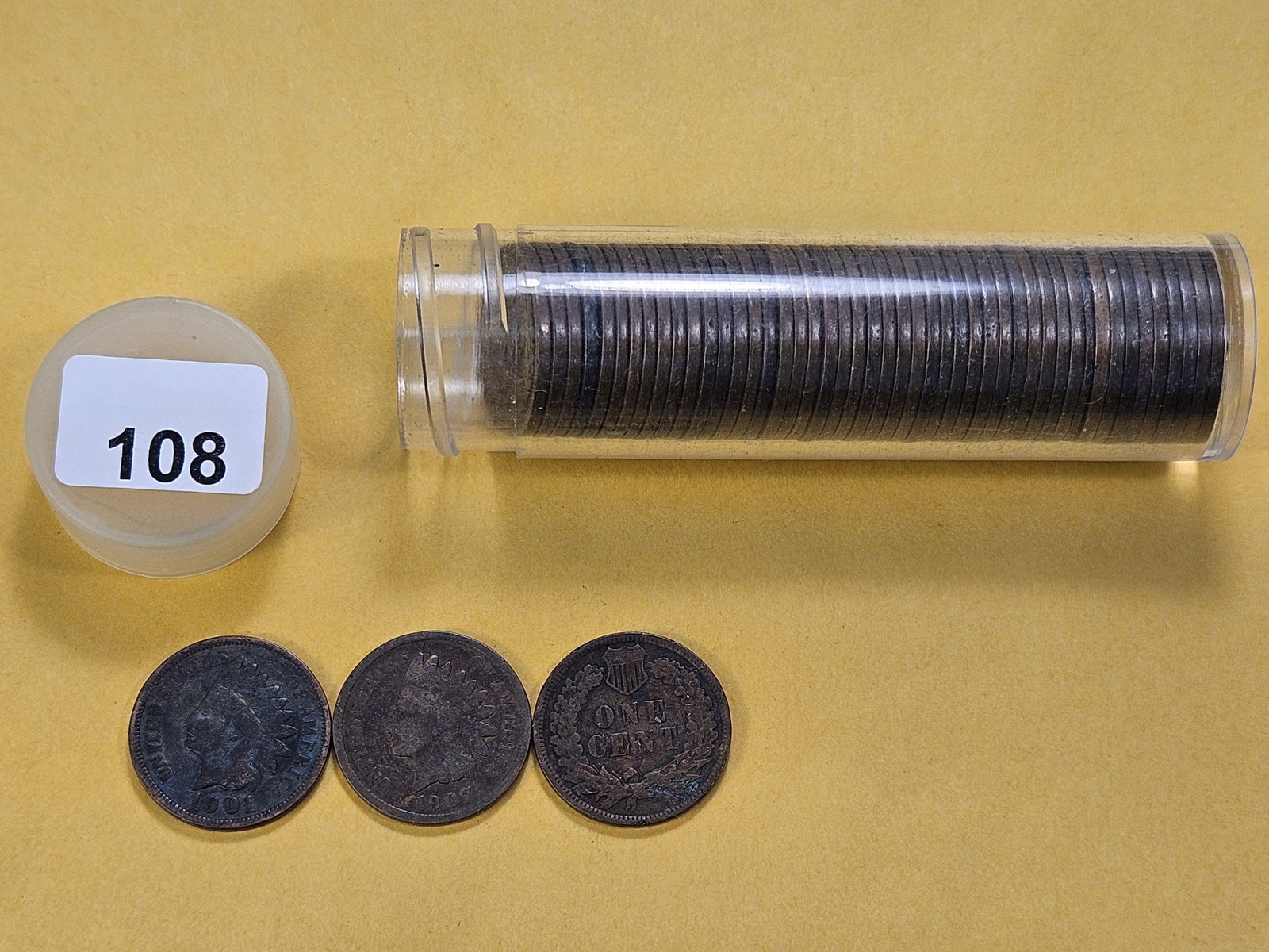 Fifty Mixed Indian Head Cents - 2