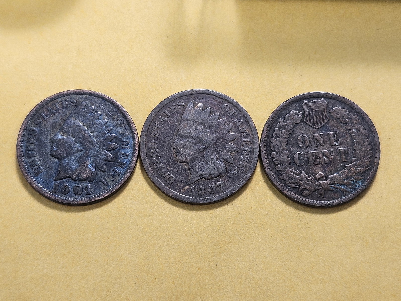 Fifty Mixed Indian Head Cents - 3