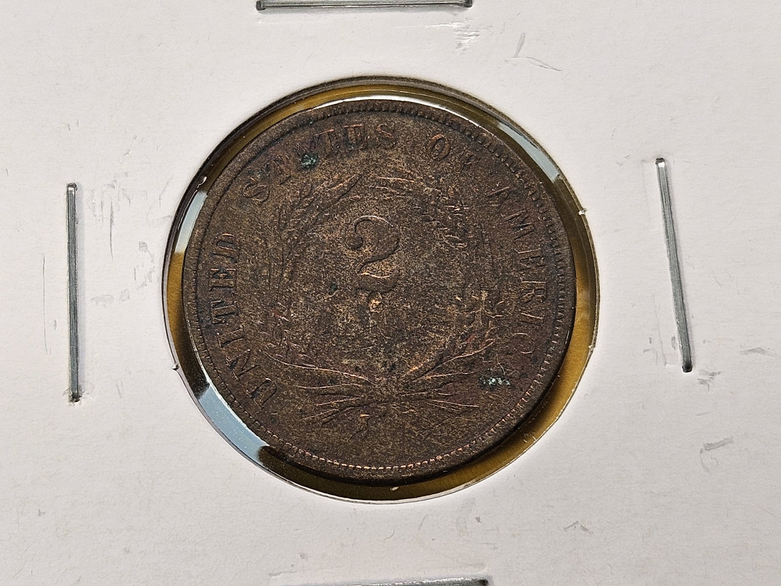 Two Circulated Two Cent Pieces - 6